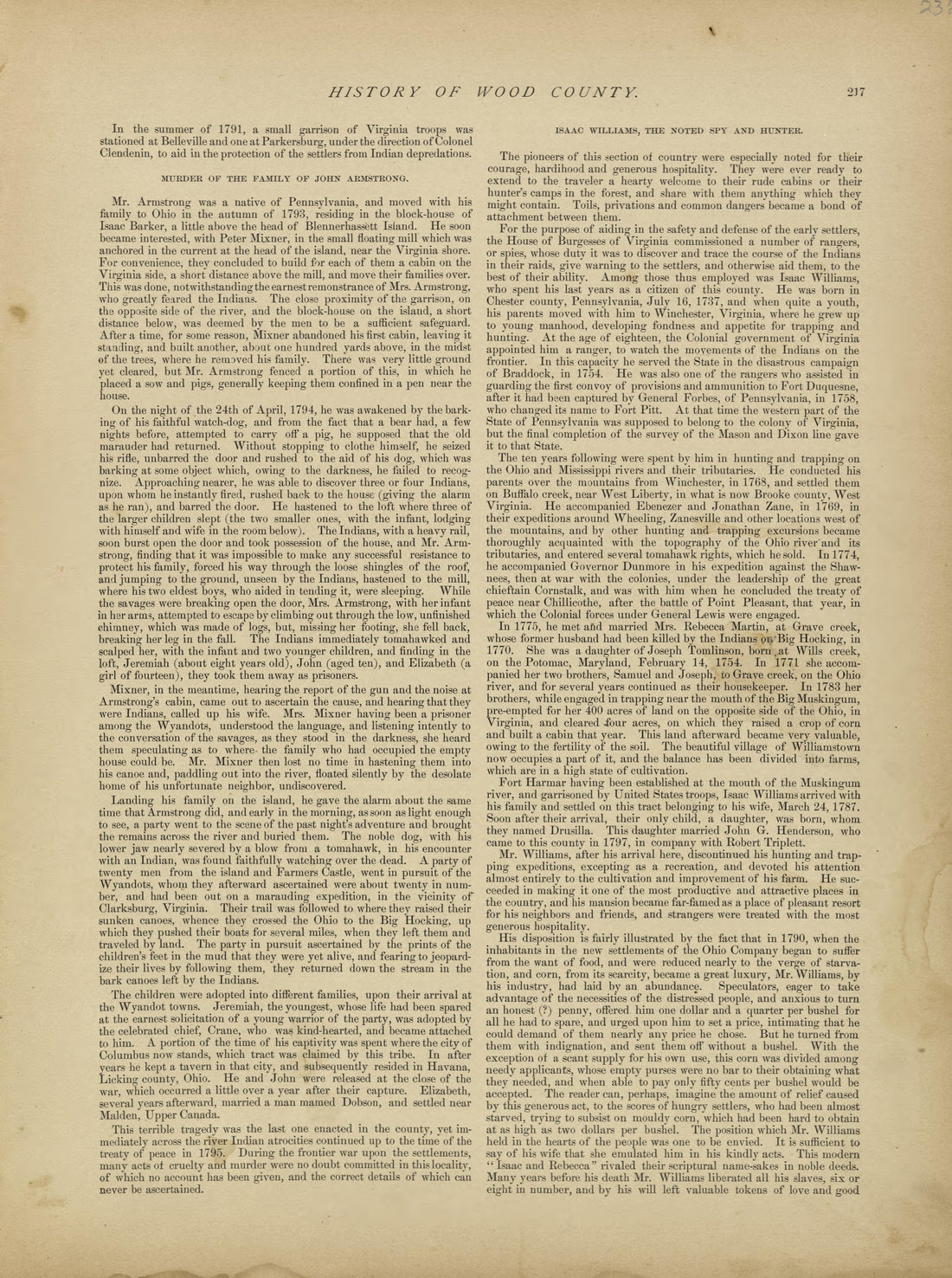 This old map of Pleasants County, , West Virginia, Wood County was created by H.H. Hardesty (Firm) in 1882