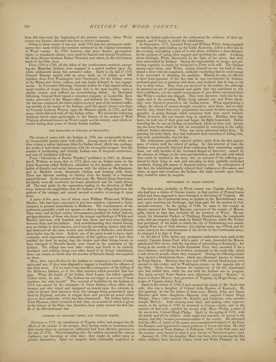 This old map of Pleasants County, , West Virginia, Wood County was created by H.H. Hardesty (Firm) in 1882