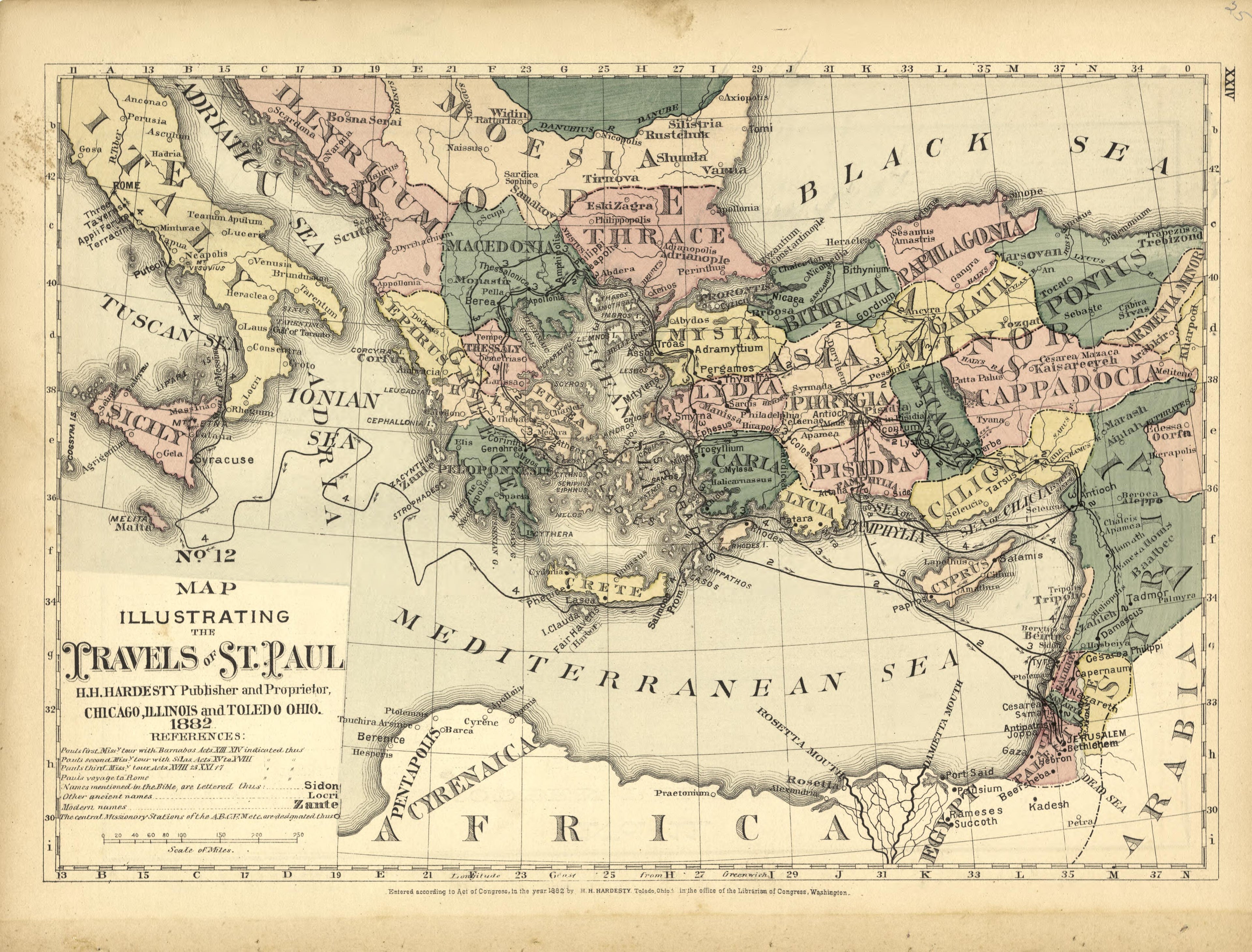 This old map of Pleasants County, , West Virginia, Wood County was created by H.H. Hardesty (Firm) in 1882