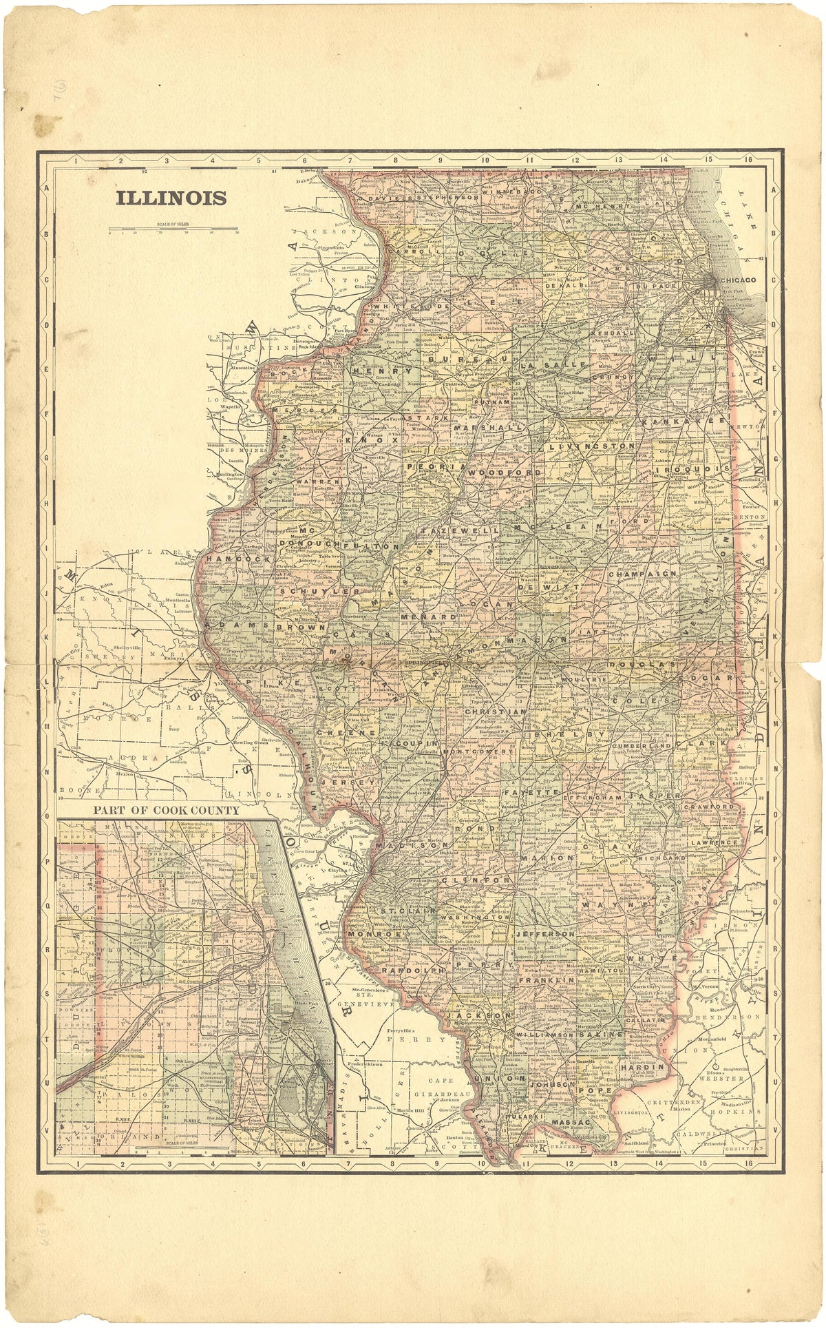 Illinois from Plat Book of Tazewell County, Illinois 1891 by Relic Map Company
