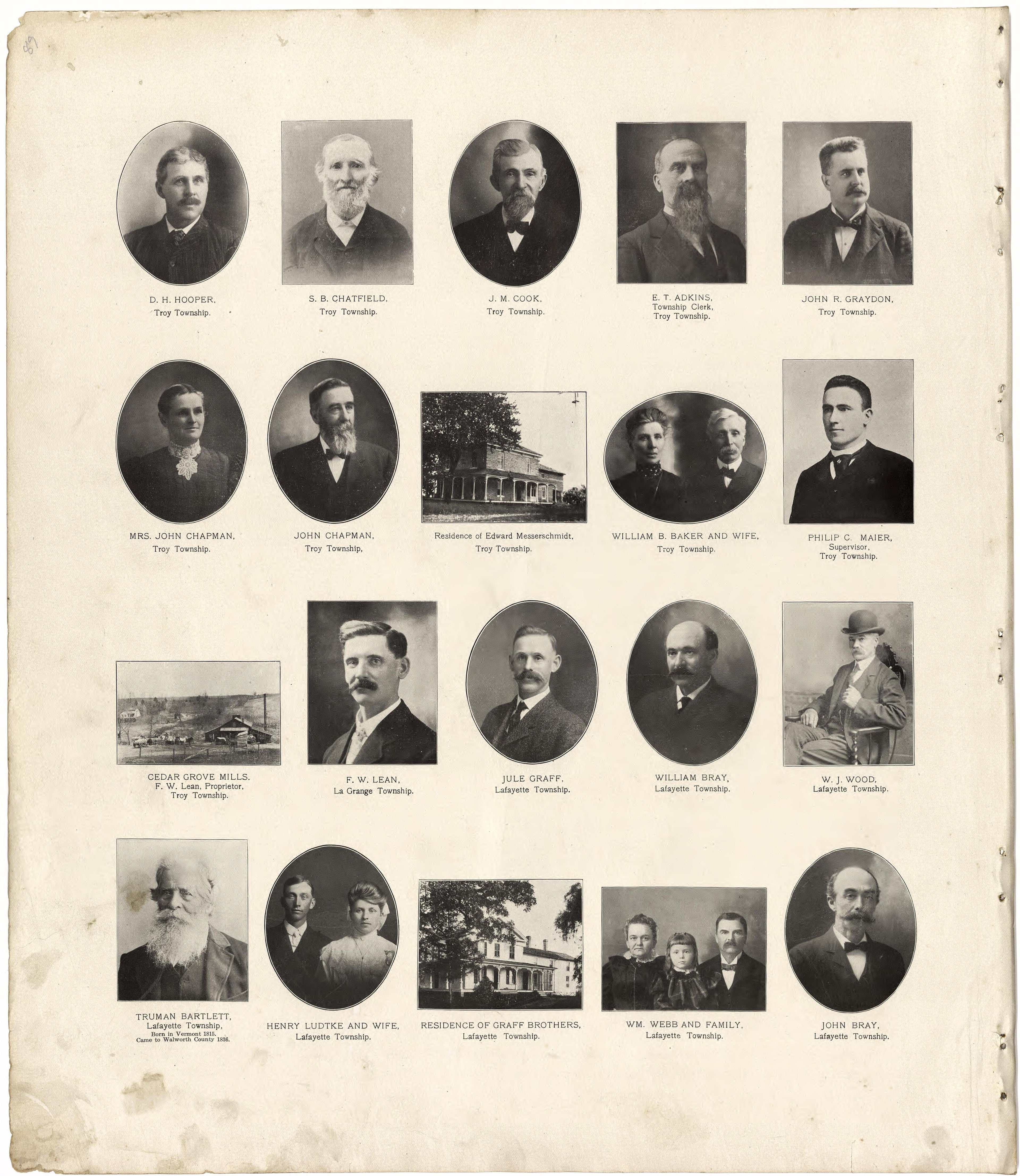 The Bench and Bar of Walworth County, 1907 from Standard Atlas of Walworth County, Wisconsin : Including a Plat Book of the Villages, Cities and Townships of the County, Patrons Directory, Reference Business Directory and Departments Devoted to Genera... by Relic Map Company