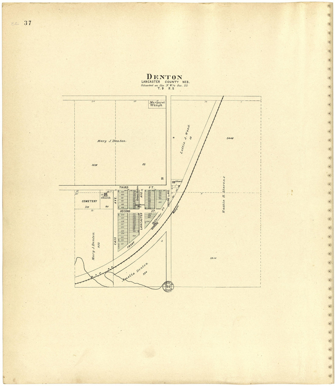 This old map of Lancaster County, Nebraska, was created by Scoville Publishing Company in 1903