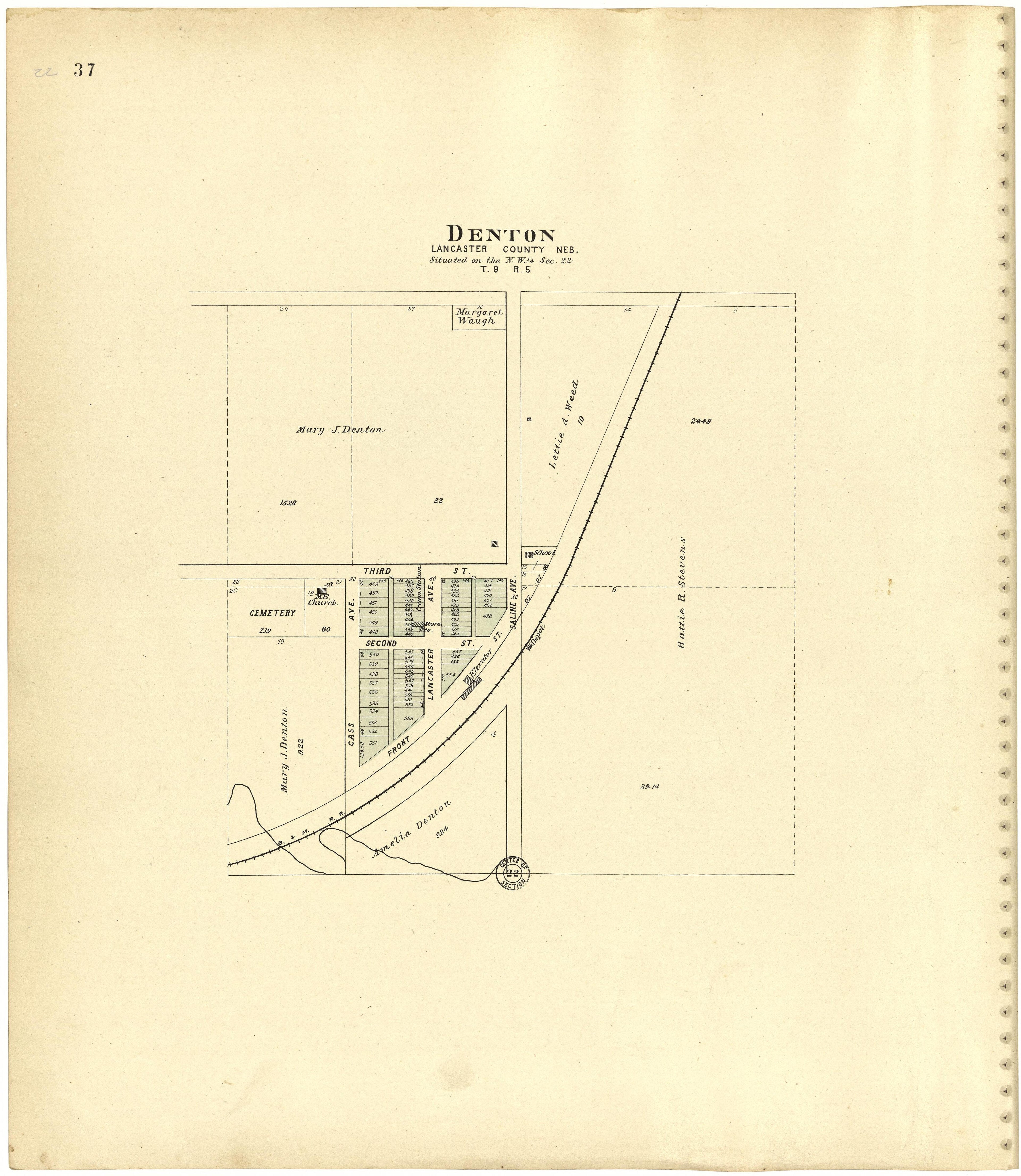 This old map of Lancaster County, Nebraska, was created by Scoville Publishing Company in 1903