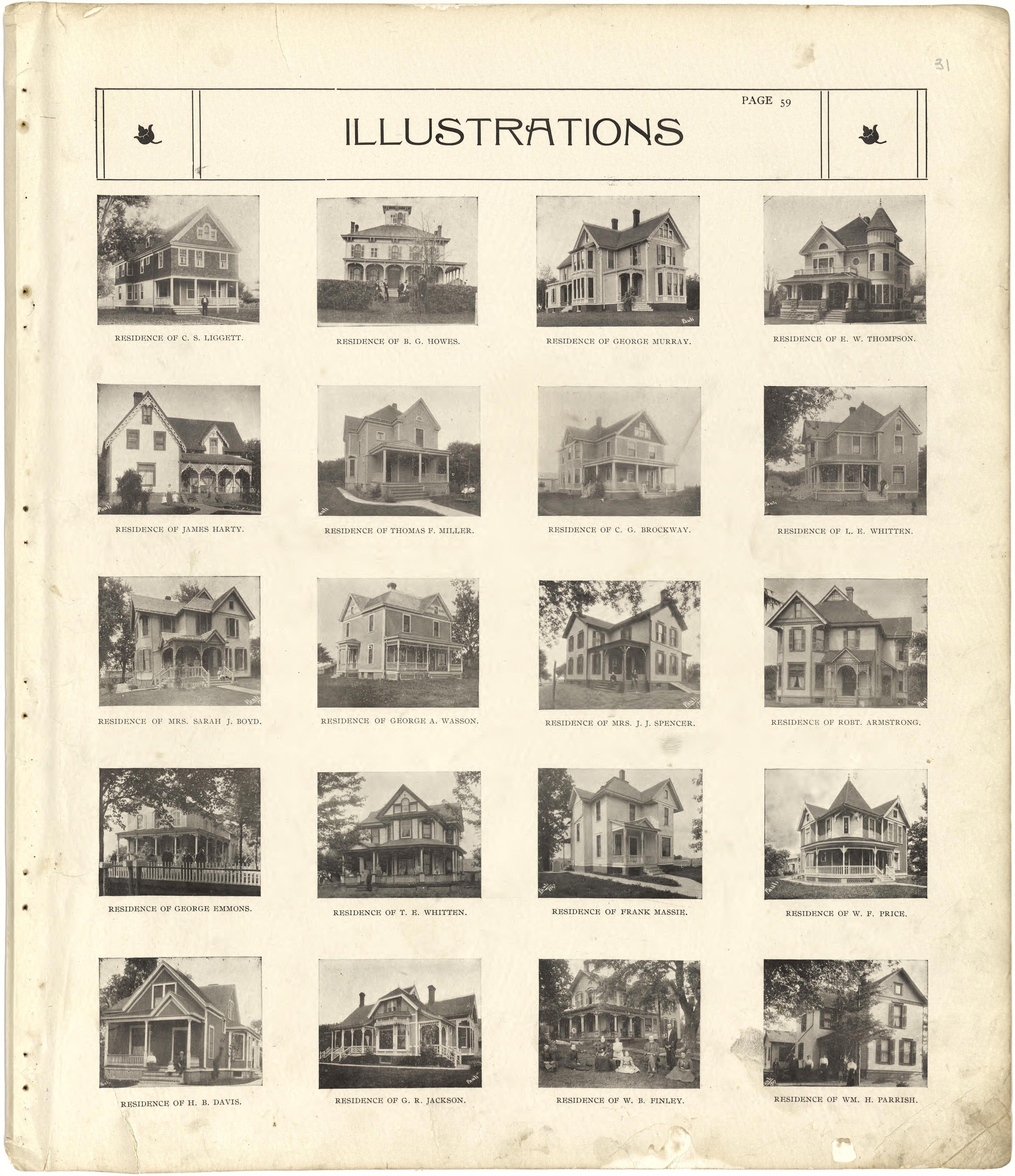Illustrations from Standard Atlas of Stark County, Illinois : Including a Plat Book of the Villages, Cities and Townships of the County, Map of the State, United States and World : Patrons Directory, Reference … 1907 by Relic Map Company