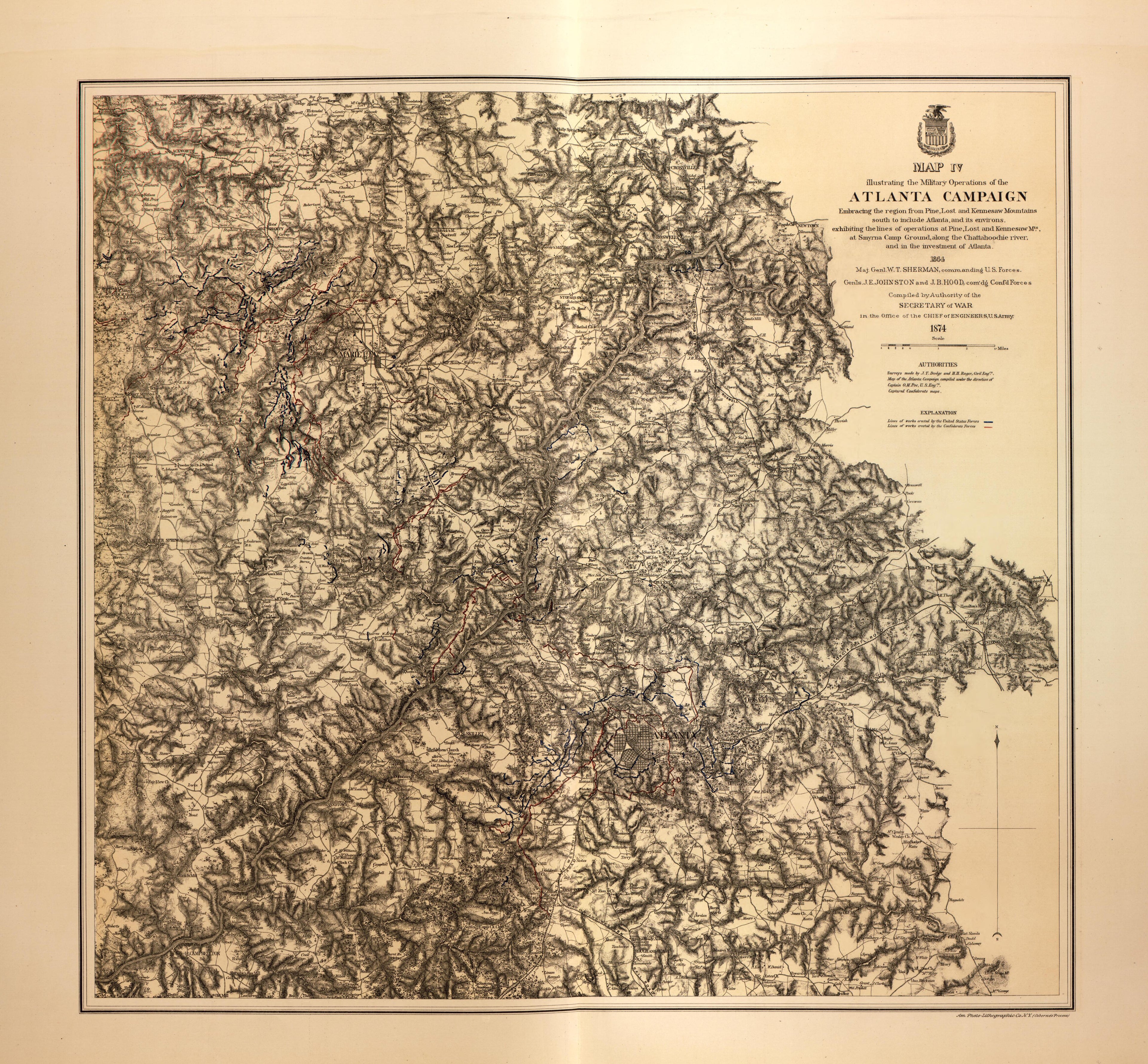 This old map of United States was created by United States. Army. Corps of Engineers in 1883