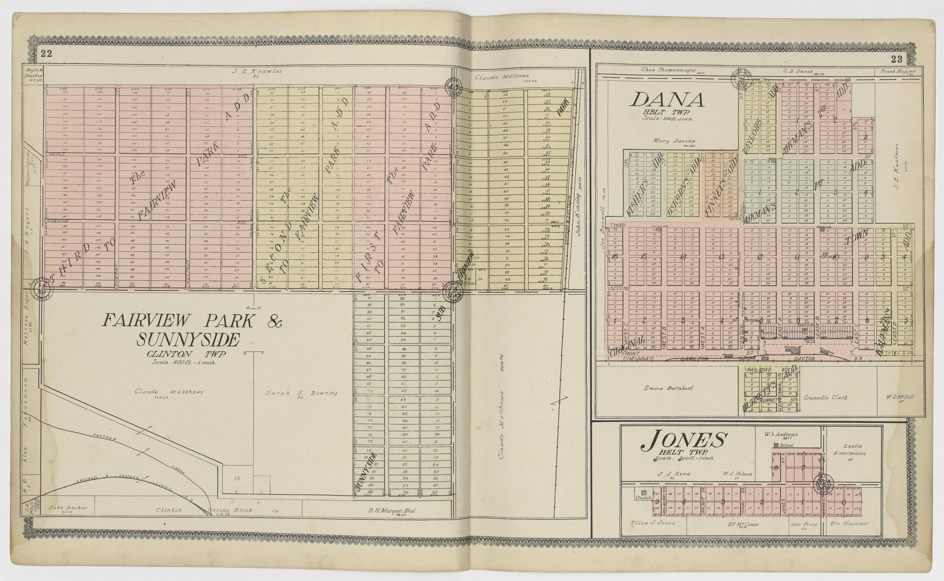 Image 11 of Standard Atlas of Vermillion County, Indiana from Standard Atlas of Vermillion County, Indiana : Including a Plat Book of the Villages, Cities and Townships of the County, Map of the State, United States and World : Patrons Directory, Refe... by Relic Map Company
