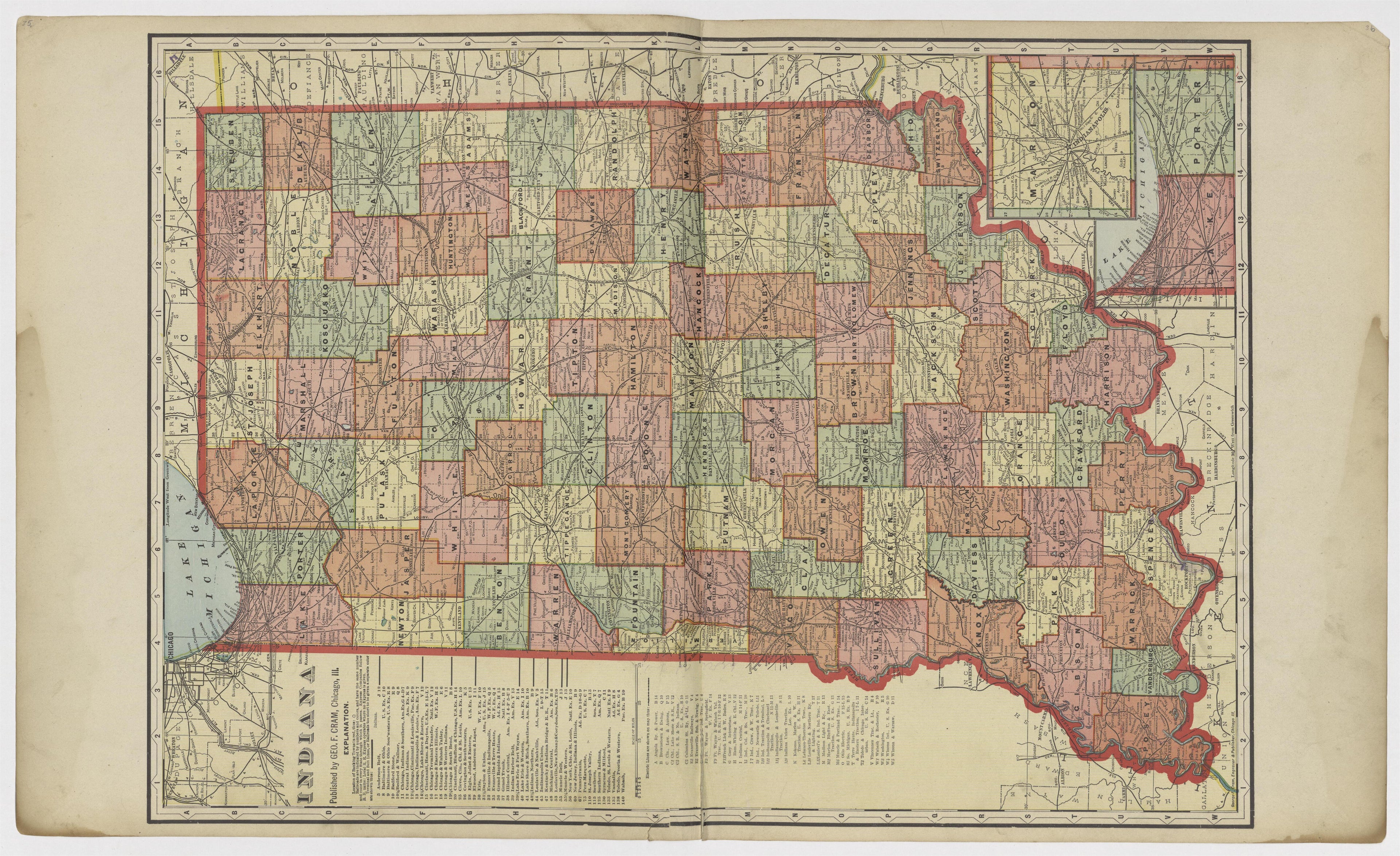 Image 19 of Standard Atlas of Vermillion County, Indiana from Standard Atlas of Vermillion County, Indiana : Including a Plat Book of the Villages, Cities and Townships of the County, Map of the State, United States and World : Patrons Directory, Refe... by Relic Map Company