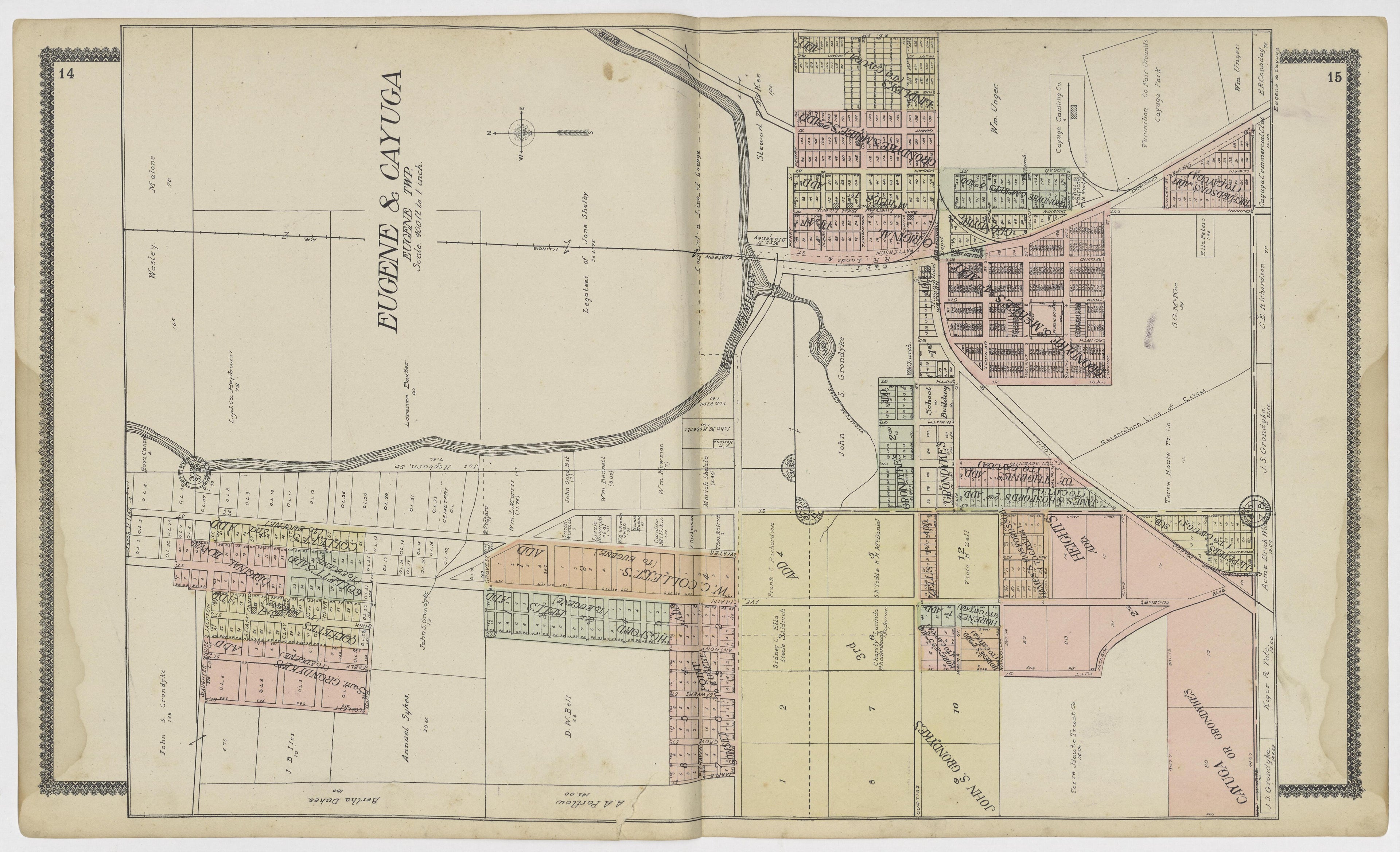 Image 9 of Standard Atlas of Vermillion County, Indiana from Standard Atlas of Vermillion County, Indiana : Including a Plat Book of the Villages, Cities and Townships of the County, Map of the State, United States and World : Patrons Directory, Refer... by Relic Map Company
