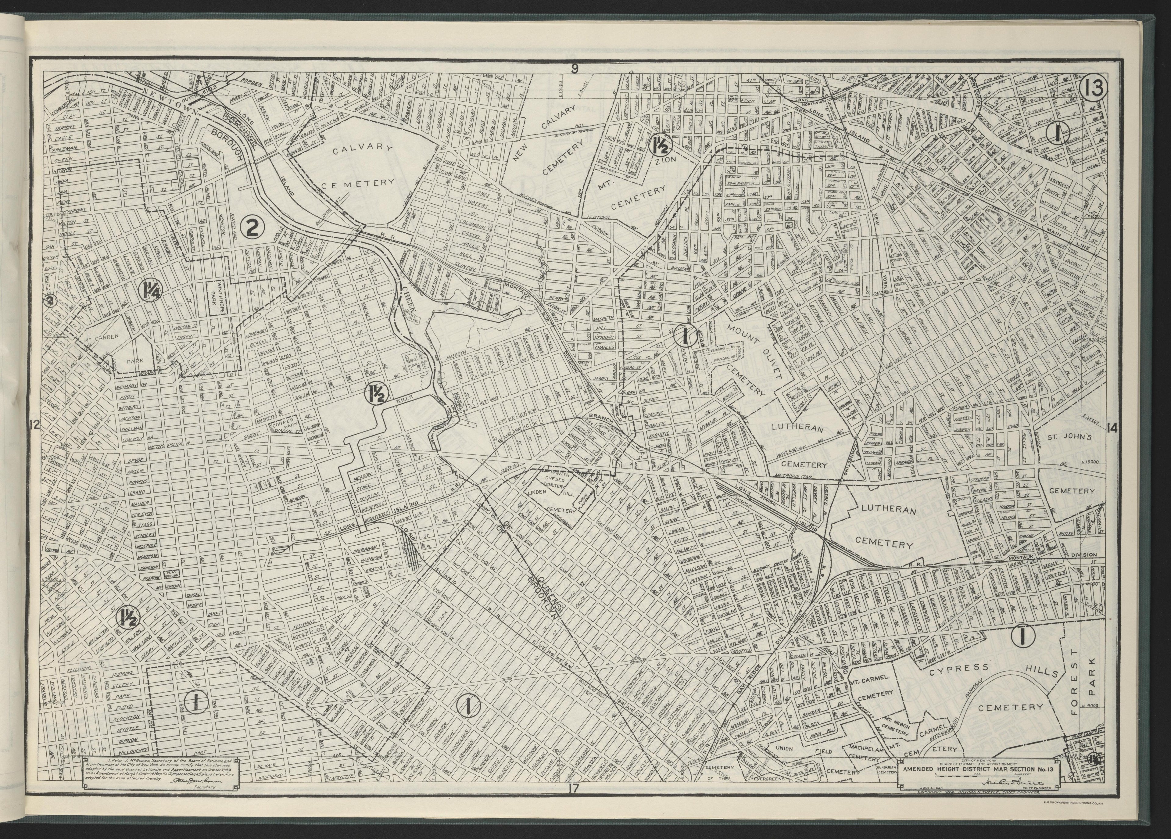Image 15 of Height District Map from Height District Map 1924 by Relic Map Company