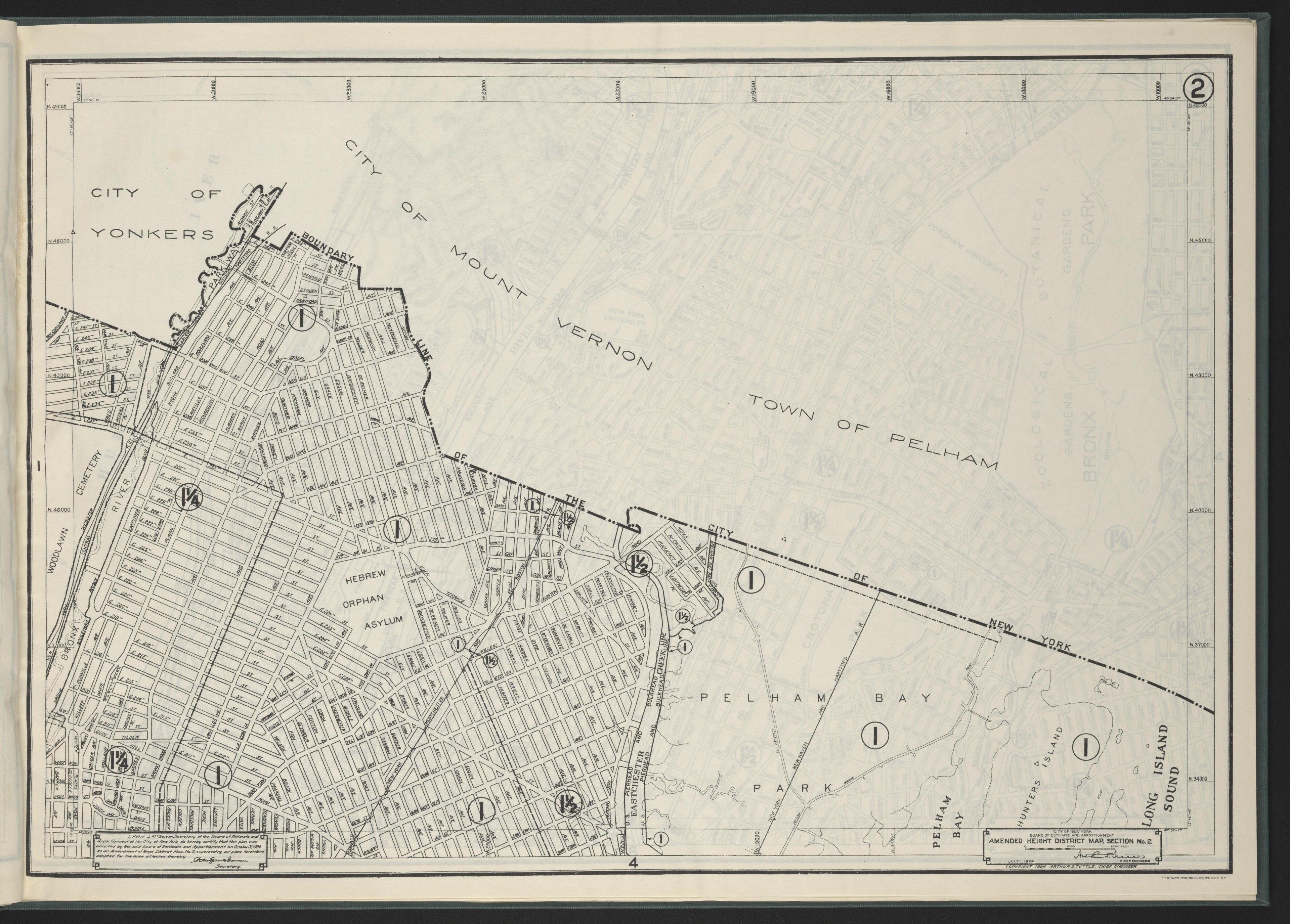Image 4 of Height District Map from Height District Map 1924 by Relic Map Company