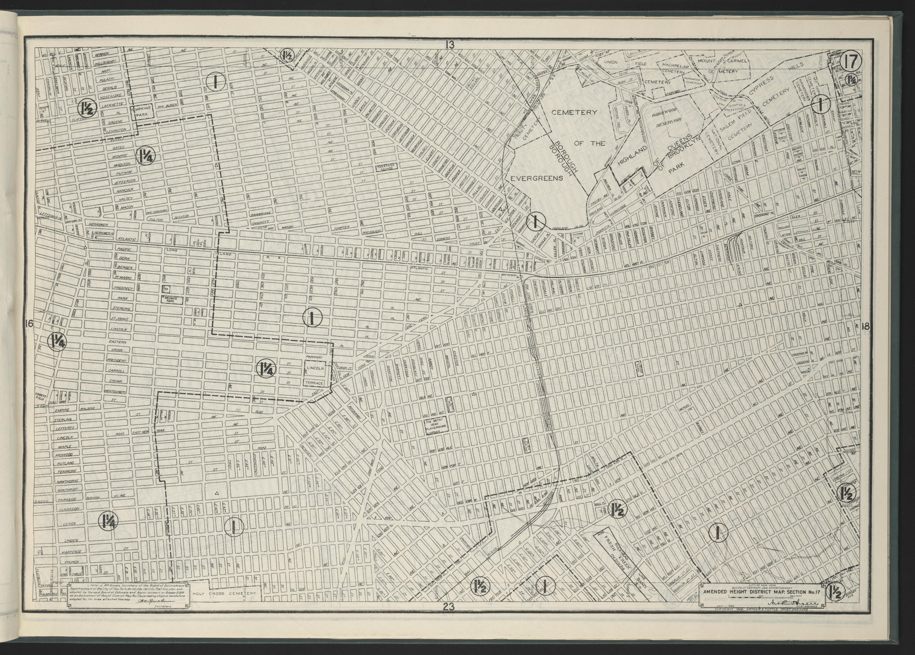 Image 19 of Height District Map from Height District Map 1924 by Relic Map Company