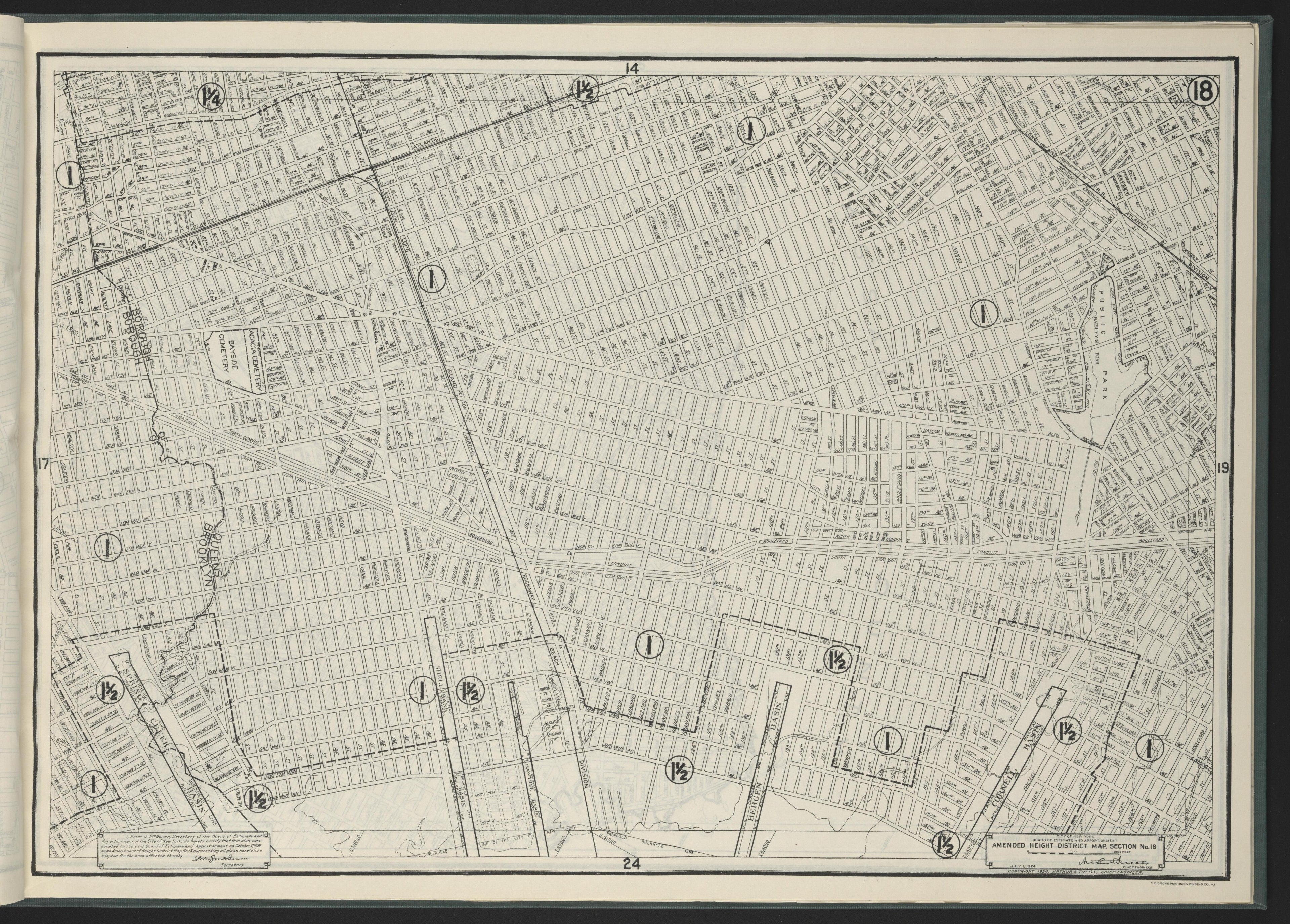 Image 20 of Height District Map from Height District Map 1924 by Relic Map Company