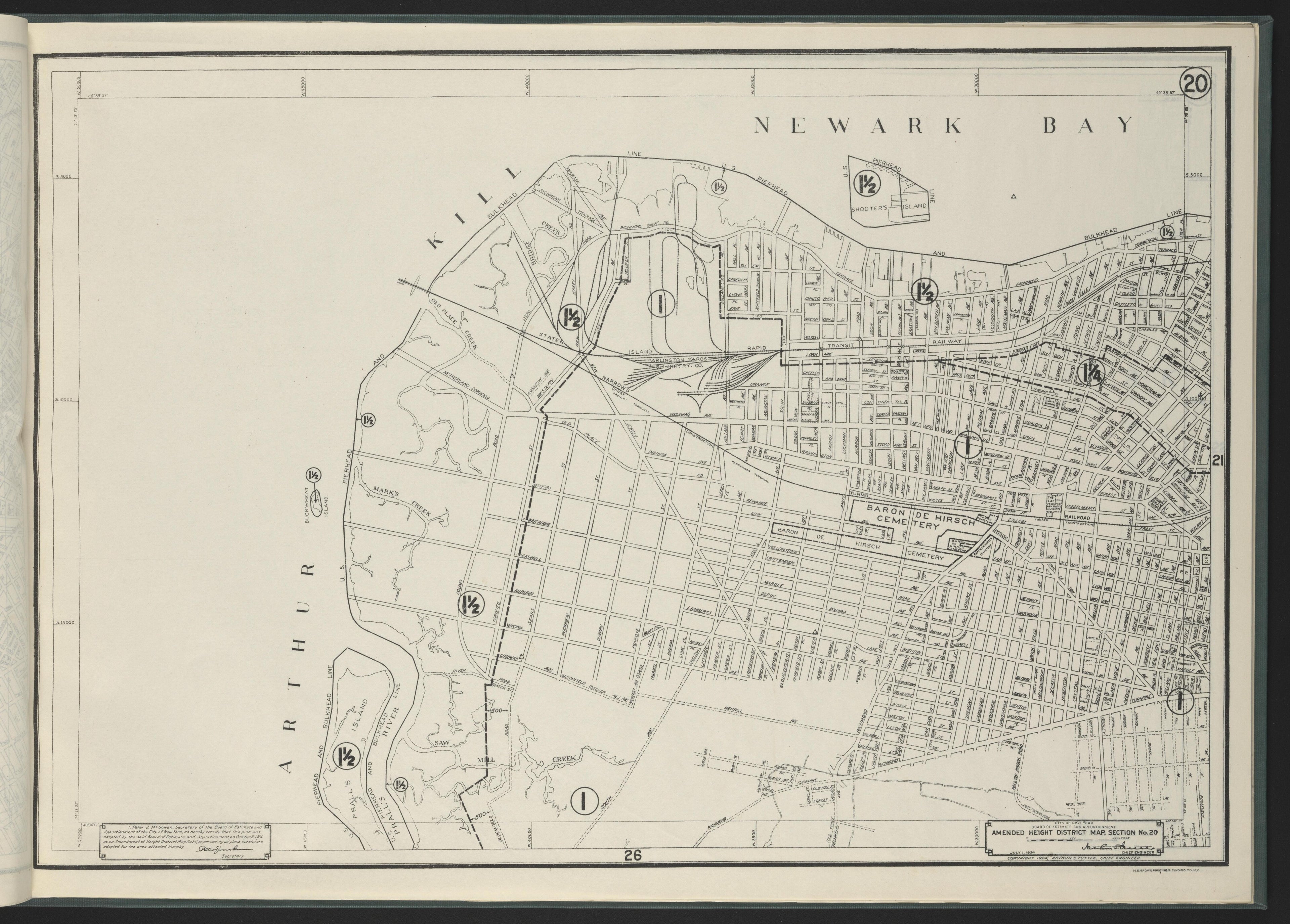 Image 22 of Height District Map from Height District Map 1924 by Relic Map Company