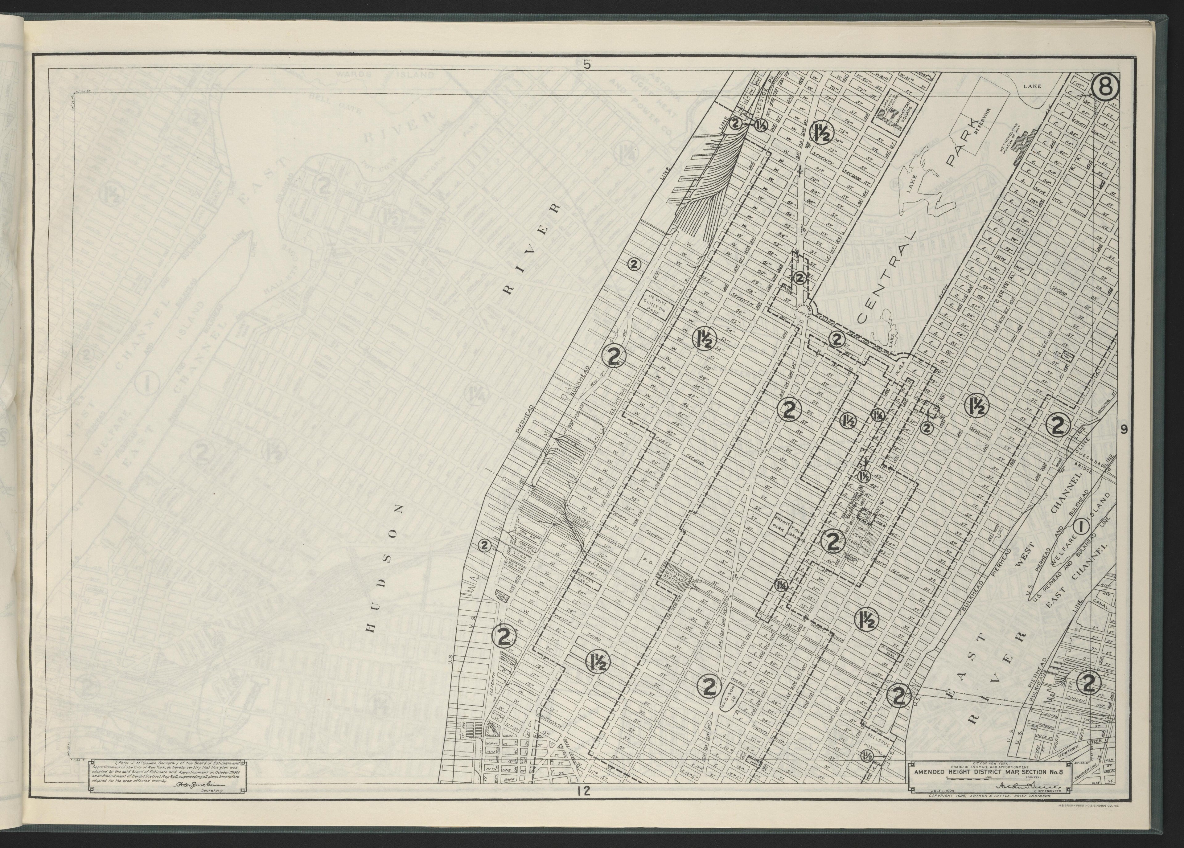 Image 10 of Height District Map from Height District Map 1924 by Relic Map Company
