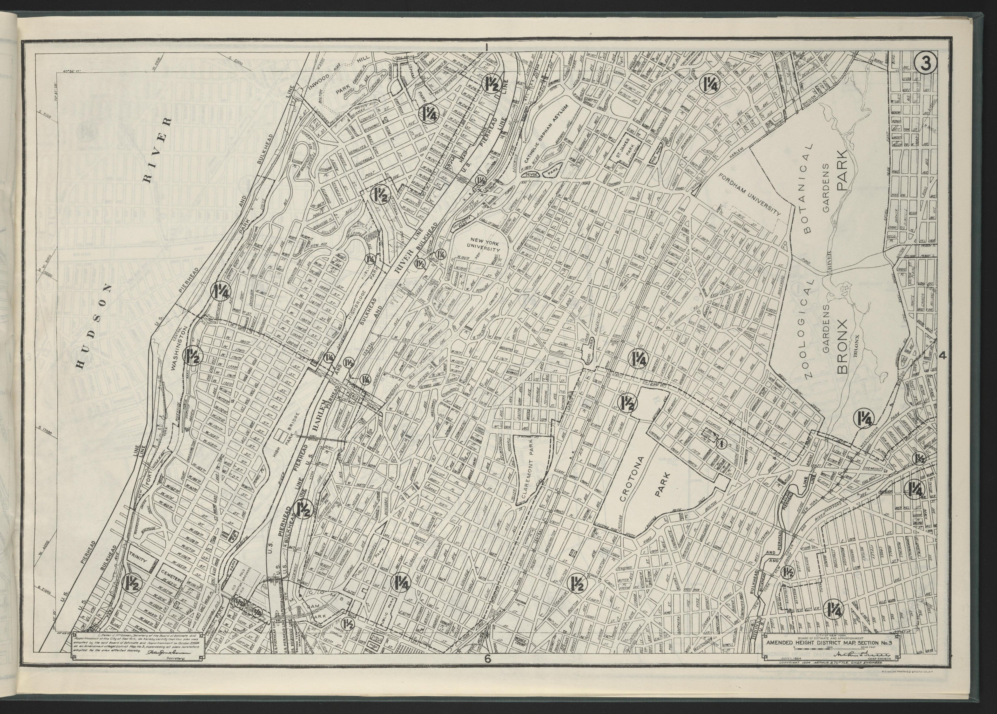 Image 5 of Height District Map from Height District Map 1924 by Relic Map Company