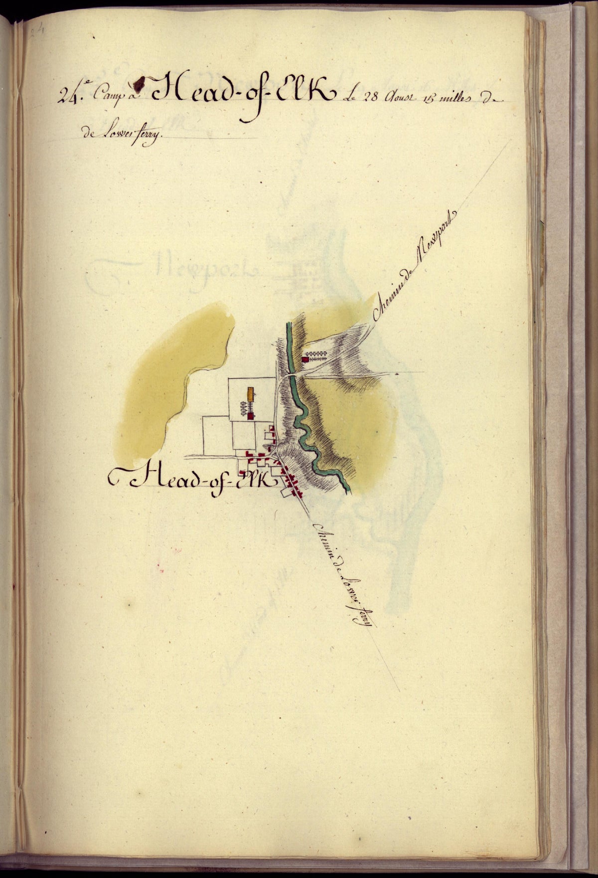 Camp a Head-of-Elk from Amérique Campagne 1782 by Relic Map Company