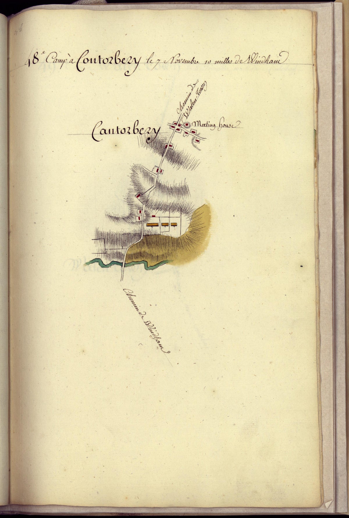 Camp a Contorbery from Amérique Campagne 1782 by Relic Map Company