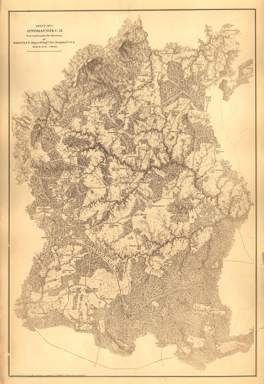 This old map of , Virginia was created by United States. Army of the James|United States. Army of the Potomac|United States. War Department. Corps of Engineers in 1867