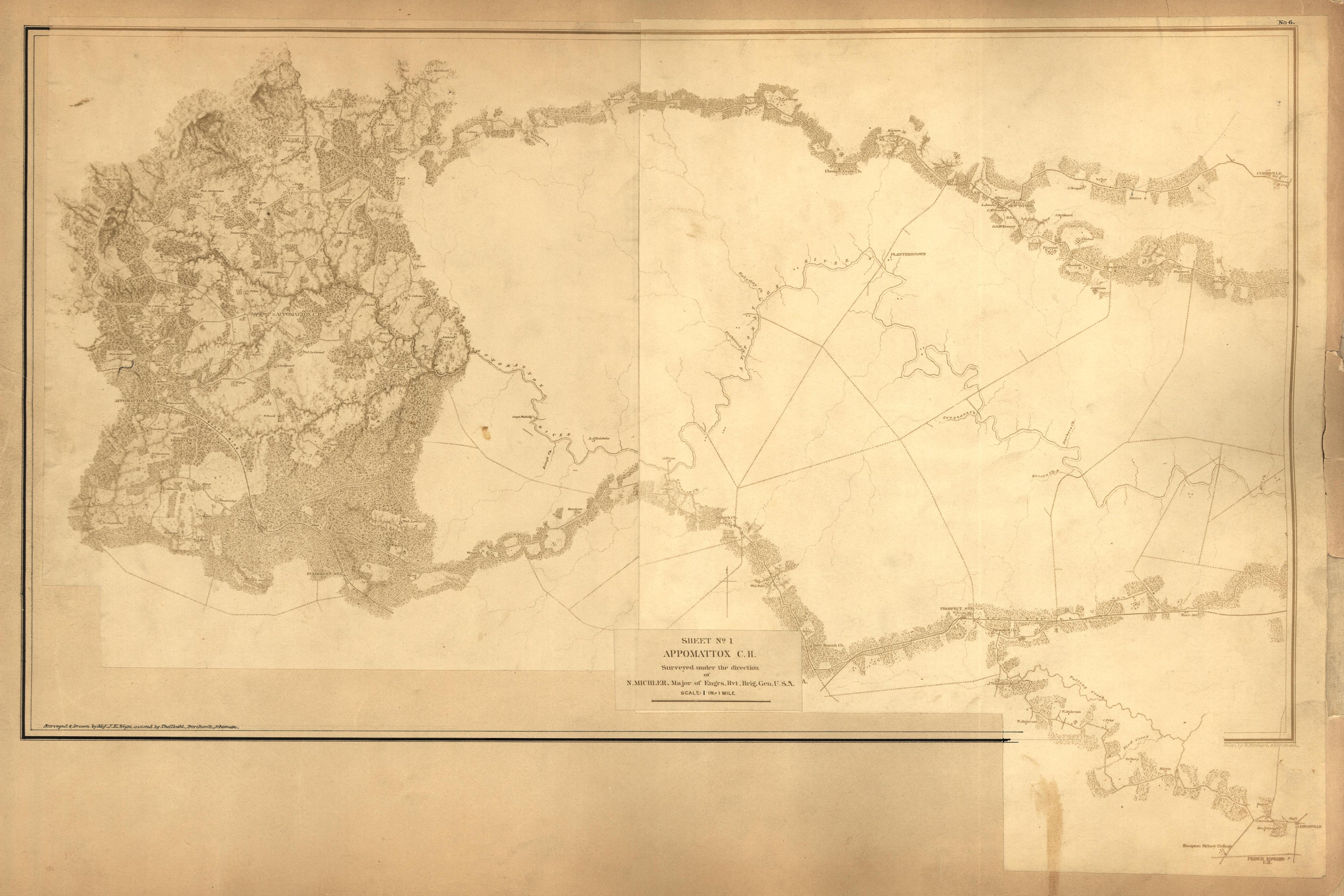 This old map of , Virginia was created by United States. Army of the James|United States. Army of the Potomac|United States. War Department. Corps of Engineers in 1867