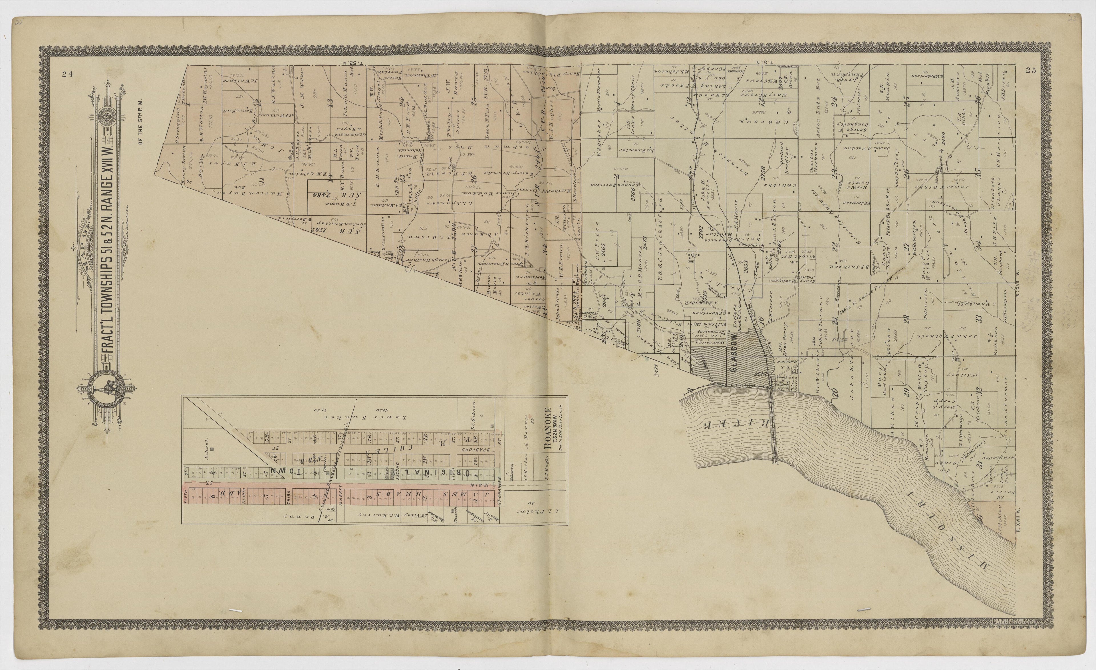Image 10 of Standard Atlas of Howard County, Missouri from Standard Atlas of Howard County, Missouri : Including a Plat Book of the Villages, Cities and Townships of the County, Map of the State, United States and World, Patrons Directory, Reference B... by Relic Map Company