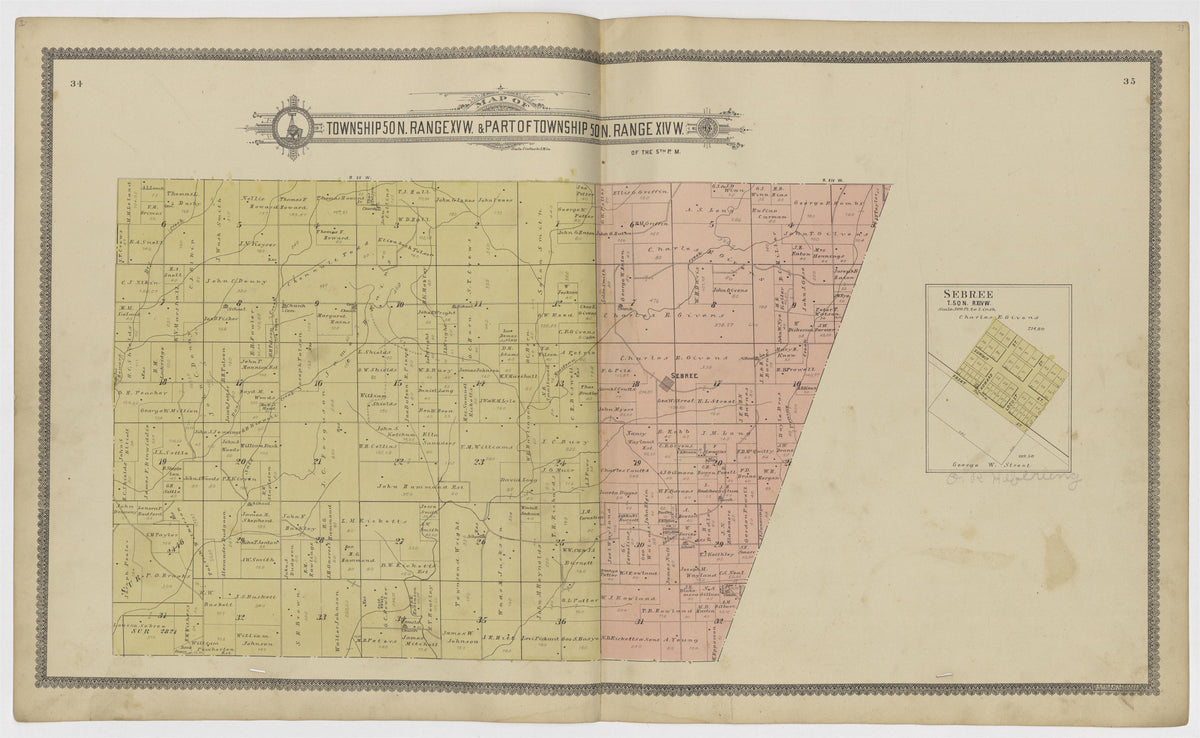 Image 13 of Standard Atlas of Howard County, Missouri from Standard Atlas of Howard County, Missouri : Including a Plat Book of the Villages, Cities and Townships of the County, Map of the State, United States and World, Patrons Directory, Reference B... by Relic Map Company