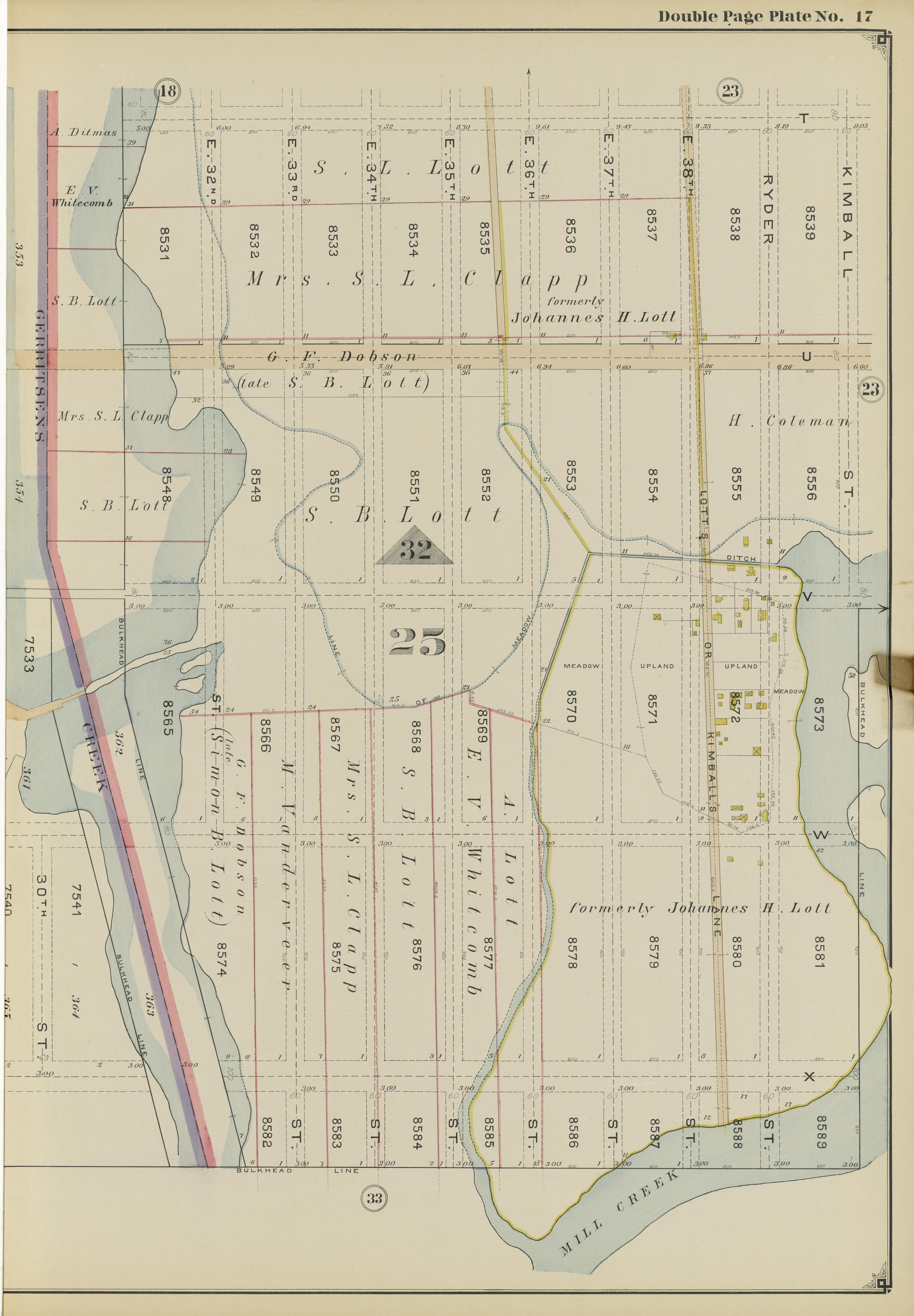 Image 39 of Atlas of the Brooklyn Borough of the City of New York : Originally Kings County, Complete In Three Volumes : Based Upon Official Maps and Plans On File In the Various City Offices In the Municipal Building and Registers Office (Hall of Rec... by Relic Map Company