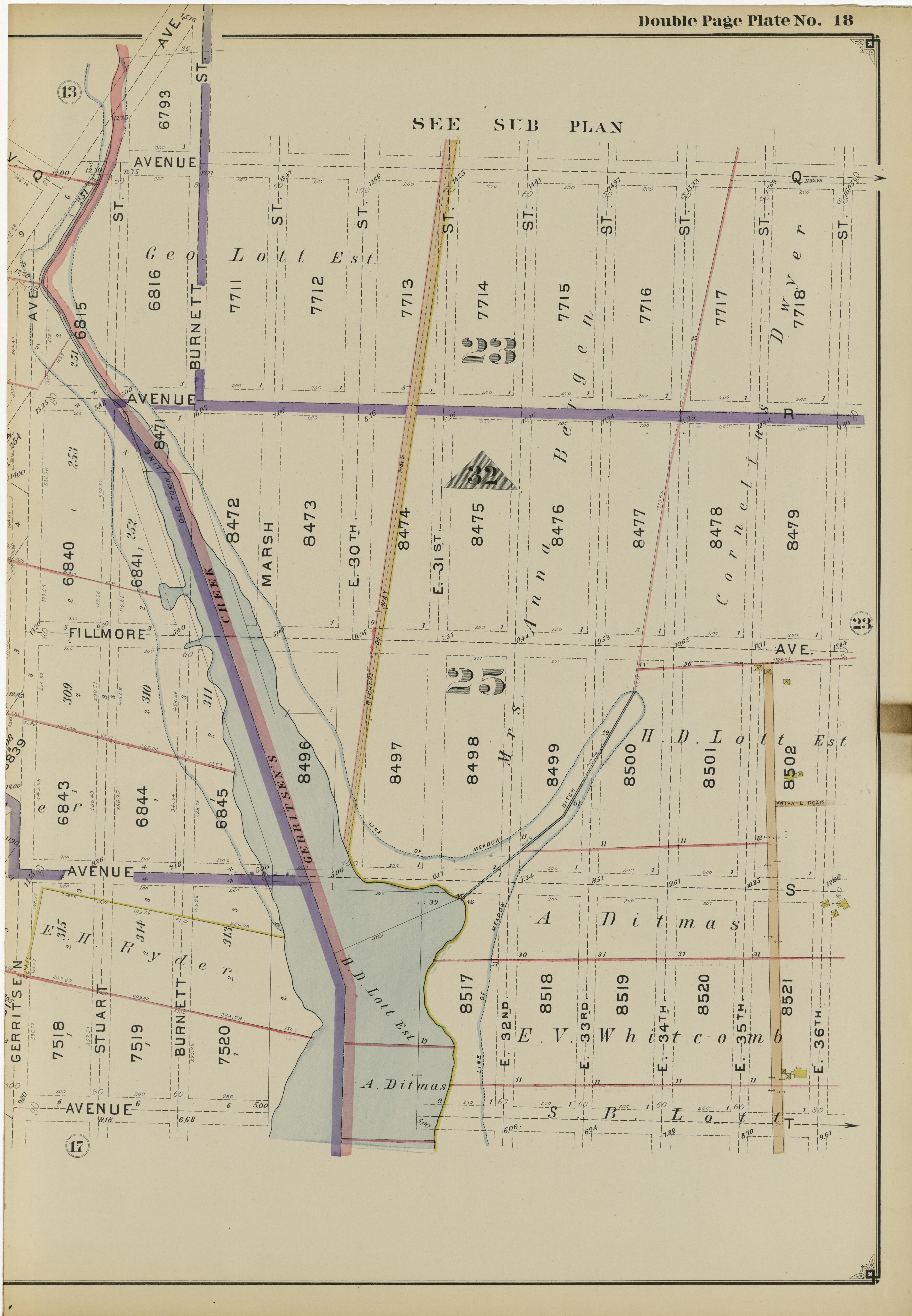 Image 41 of Atlas of the Brooklyn Borough of the City of New York : Originally Kings County, Complete In Three Volumes : Based Upon Official Maps and Plans On File In the Various City Offices In the Municipal Building and Registers Office (Hall of Rec... by Relic Map Company
