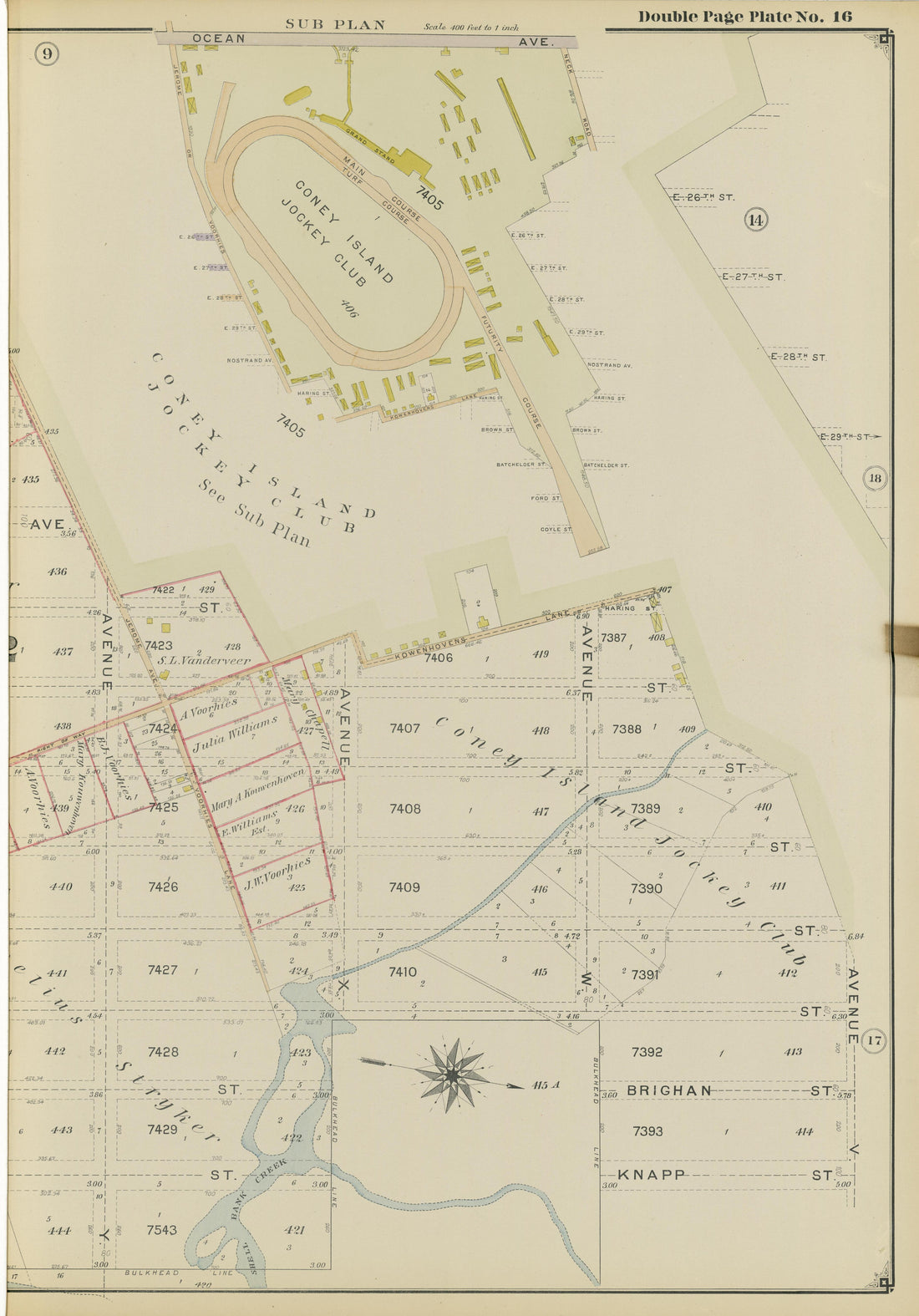 Image 37 of Atlas of the Brooklyn Borough of the City of New York : Originally Kings County, Complete In Three Volumes : Based Upon Official Maps and Plans On File In the Various City Offices In the Municipal Building and Registers Office (Hall of Rec... by Relic Map Company