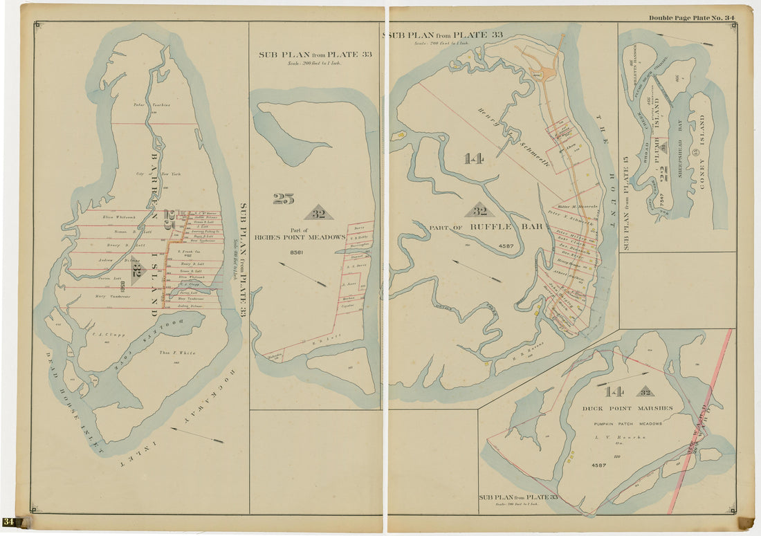Image 72 of Atlas of the Brooklyn Borough of the City of New York : Originally Kings County, Complete In Three Volumes : Based Upon Official Maps and Plans On File In the Various City Offices In the Municipal Building and Registers Office (Hall of Rec... by Relic Map Company