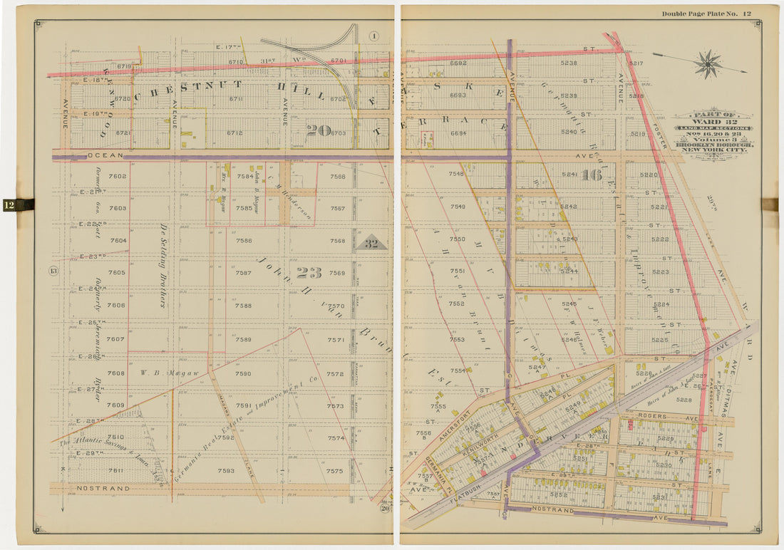 This old map of Brooklyn, New York, New York (State), was created by Balliet & Volk|Hyde & Company|Ullitz, Hugo in 1899