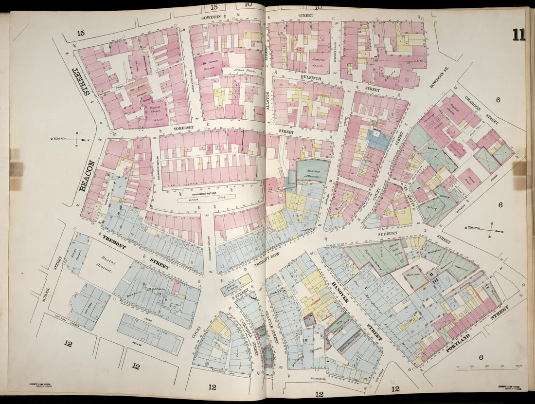 This old map of Boston, Massachusetts, Suffolk County, was created by Sanborn, D. A. (Daniel Alfred) in 1867