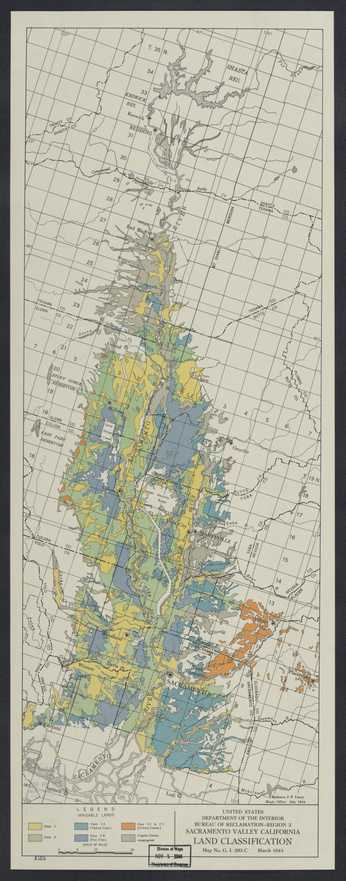 CA Drawer 107, Folder 03, Item 01 from Maps of California--regions Sa-Sacramento Valley 1920-1970-Sand 1800 by Relic Map Company
