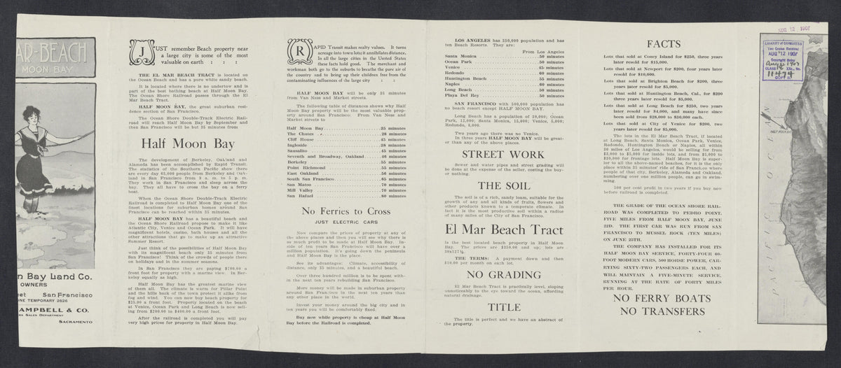 CA Drawer 99, Folder 06, Item 03 (Back) from Maps of California--regions E-H 1800 by Relic Map Company