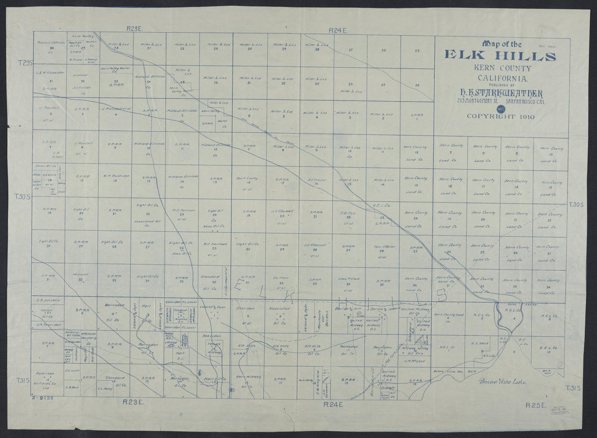 CA Drawer 99, Folder 04, Item 01 from Maps of California--regions E-H 1800 by Relic Map Company