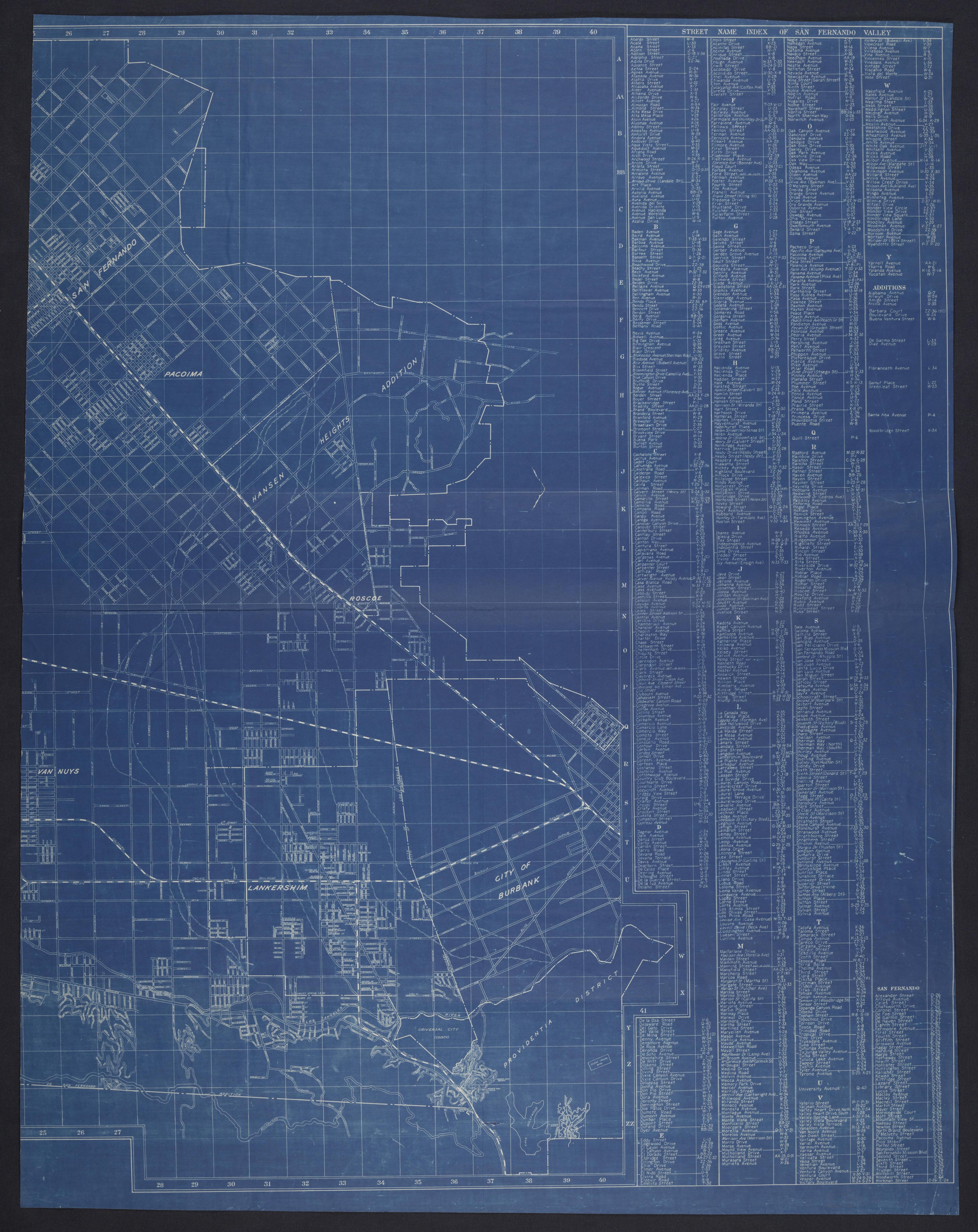 CA Drawer 108, Folder 13, Item 01 from Maps of California--regions Sand-San Fernando Valley 1850-1940 1800 by Relic Map Company