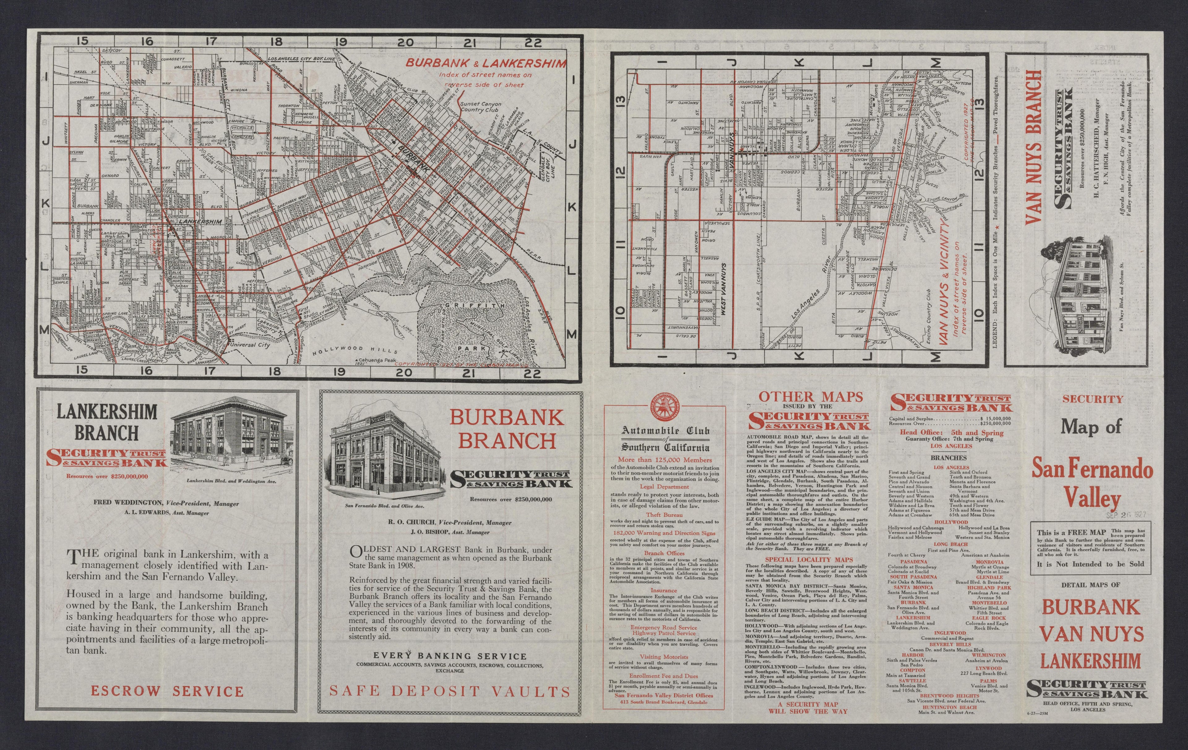 CA Drawer 108, Folder 19, Item 01 (Back) from Maps of California--regions Sand-San Fernando Valley 1850-1940 1800 by Relic Map Company