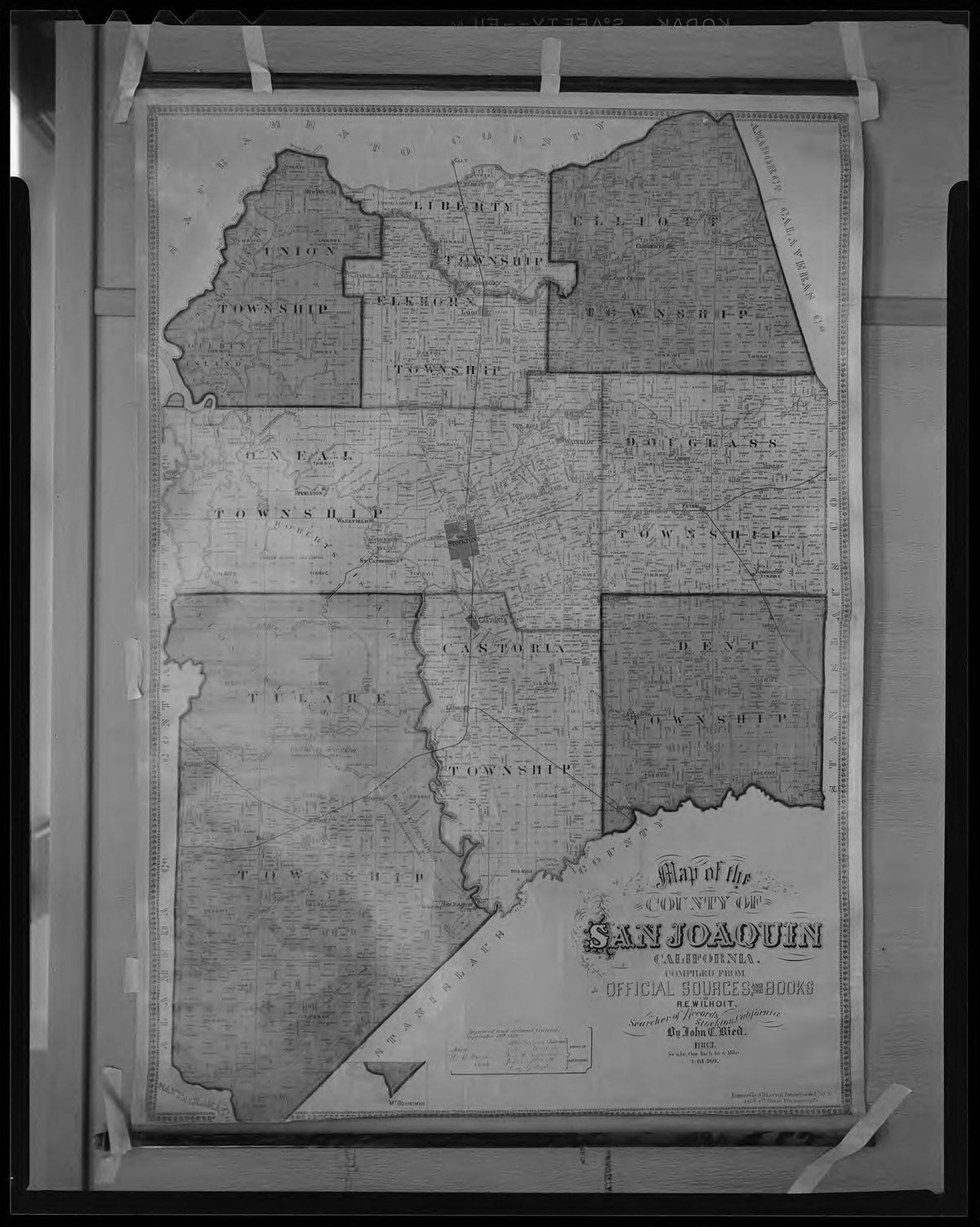 CA Drawer 189, Folder 01, Item 02 from Maps of California--counties San Joaquin 1850 by Relic Map Company