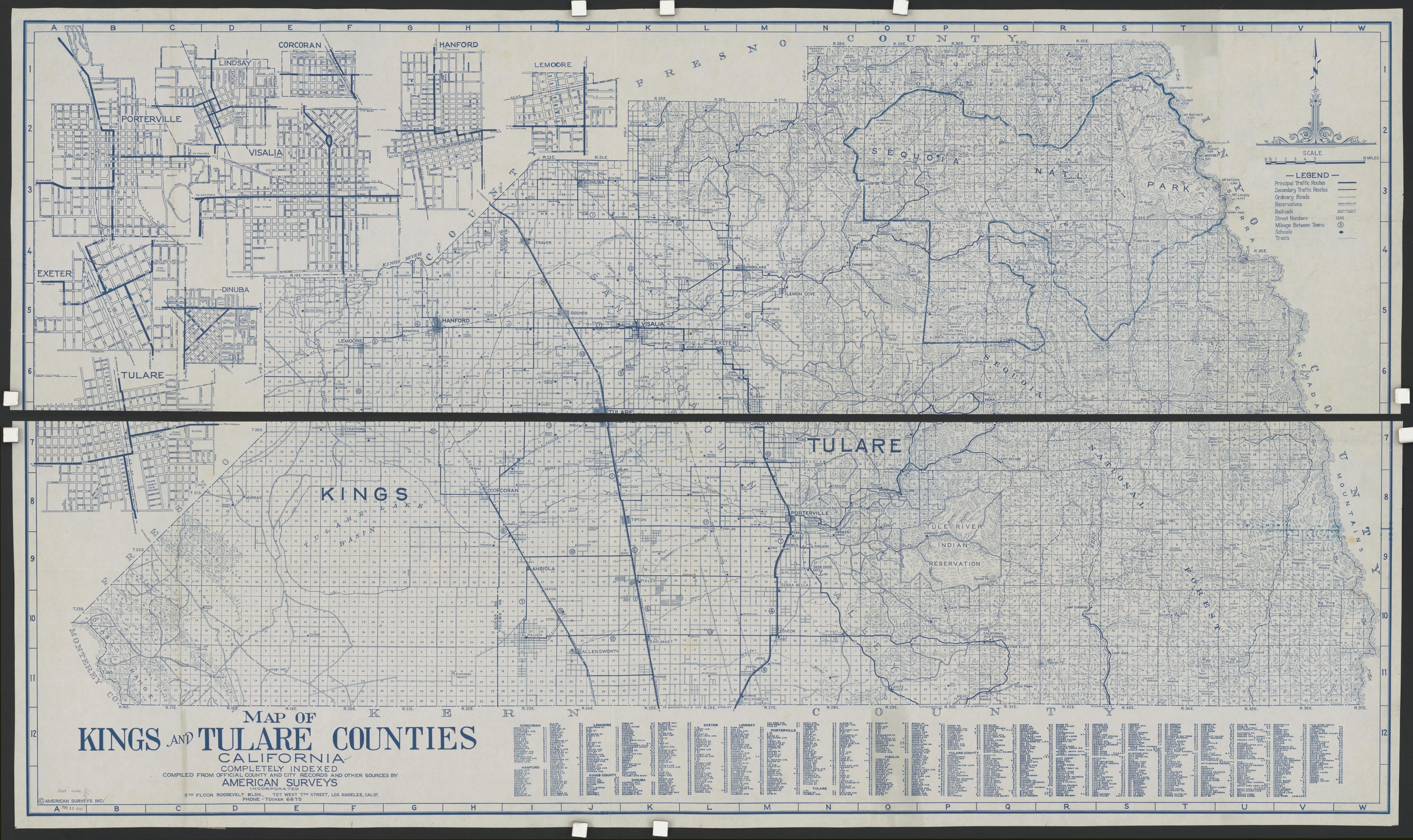 This old map of California, Kings County, was created by in 1893