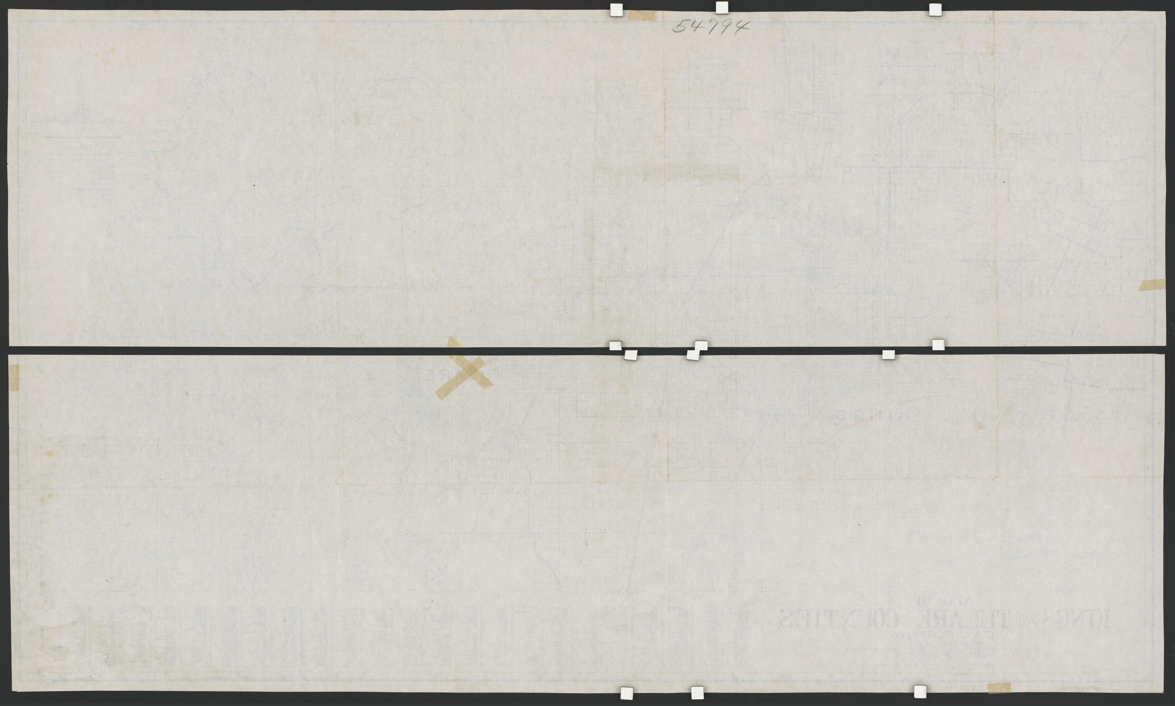 CA Drawer 148, Folder 10, Item 02 (Back) from Maps of California--counties Kings 1893 by Relic Map Company