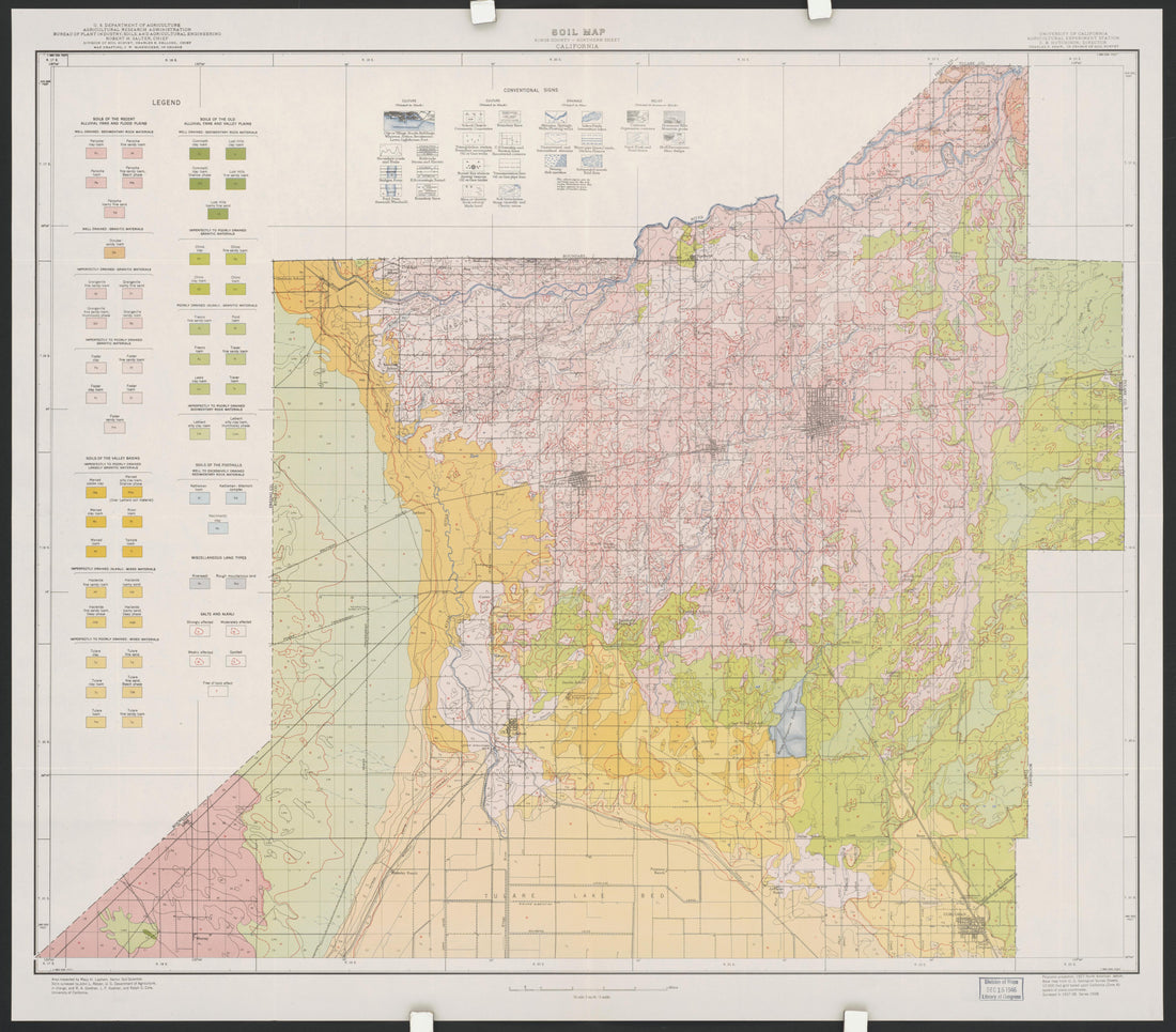 This old map of California, Kings County, was created by in 1893