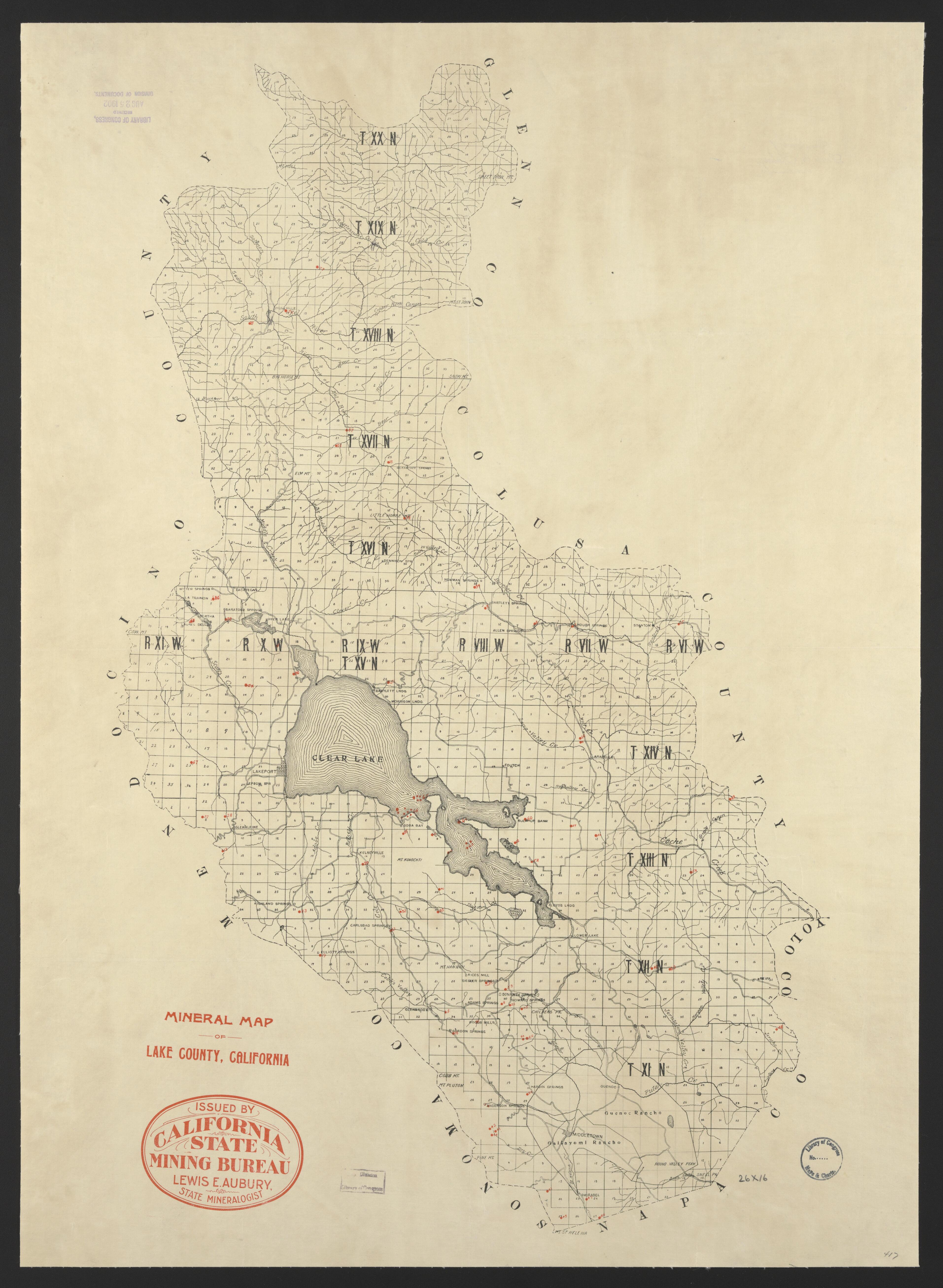 CA Drawer 149, Folder 02, Item 02 from Maps of California--counties Lake-Lassen to 1937 1861 by Relic Map Company