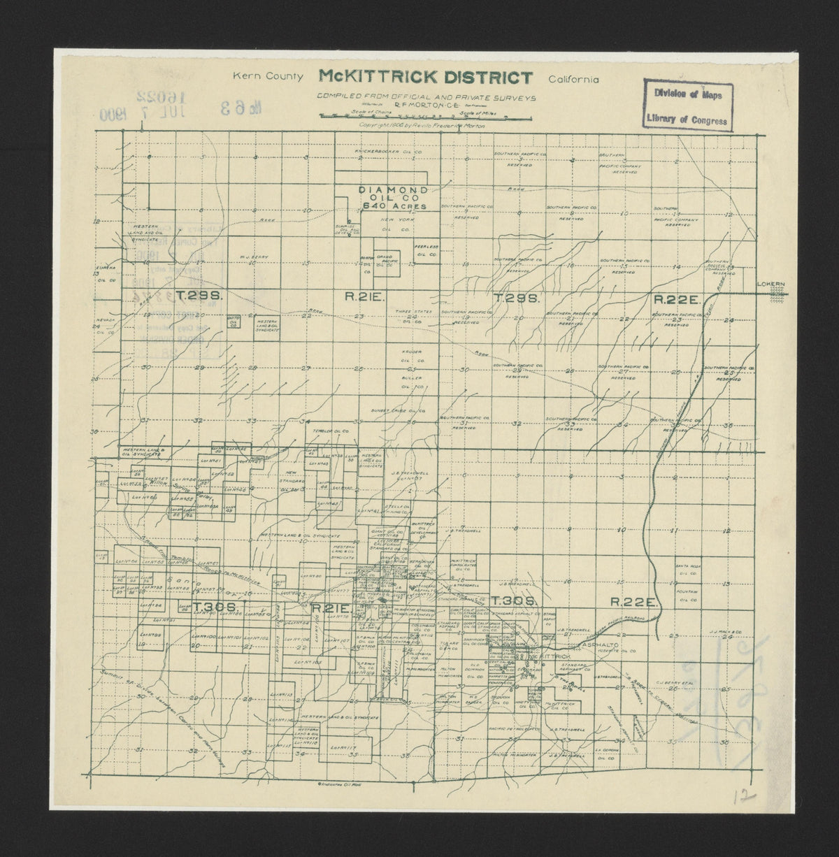 CA Drawer 144, Folder 14, Item 01 (Front) from Maps of California--counties Inyo 1939-1970--Kern 1901 1866 by Relic Map Company