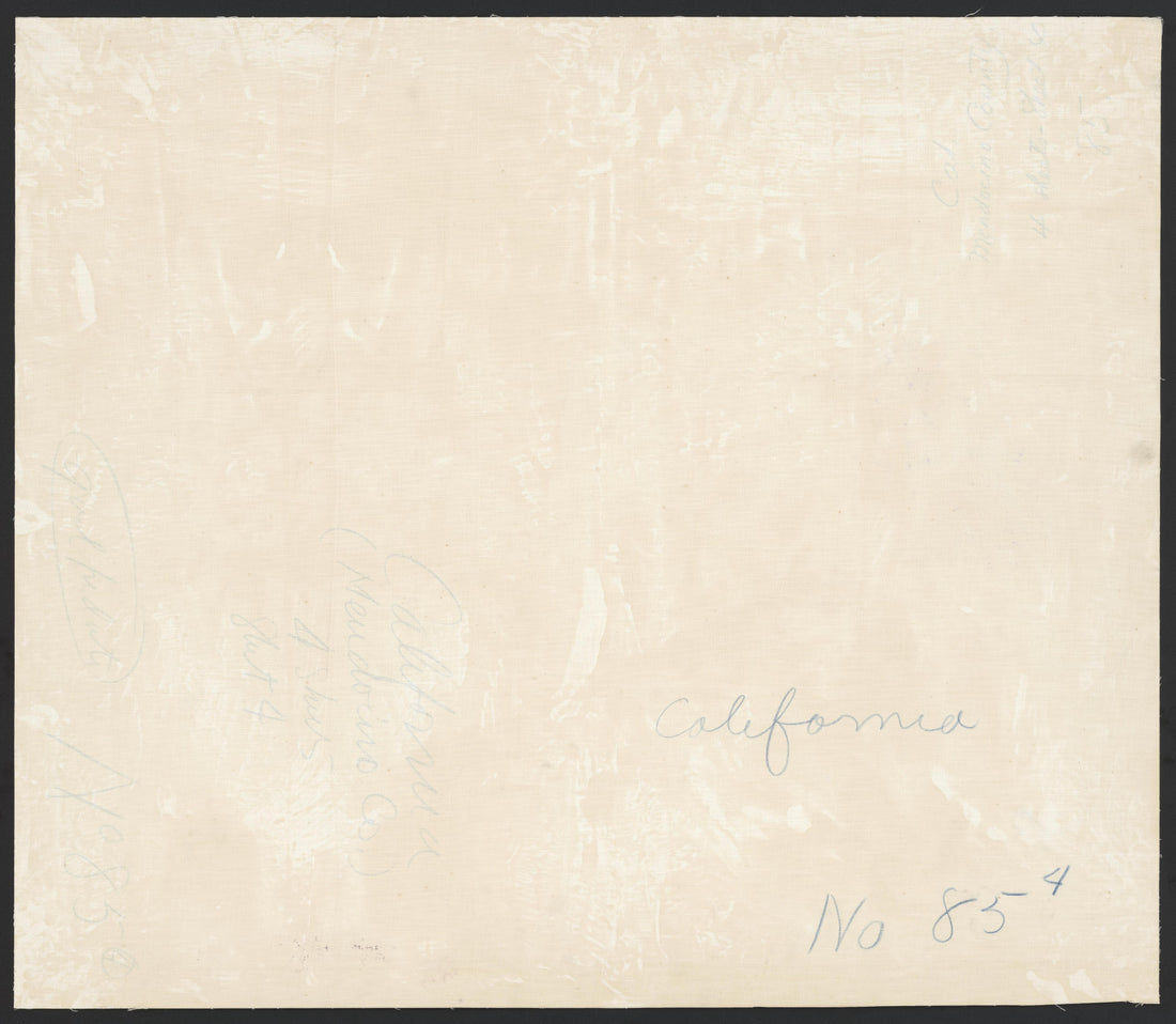 This old map of California, Mariposa County, Mendocino County, was created by in 1850