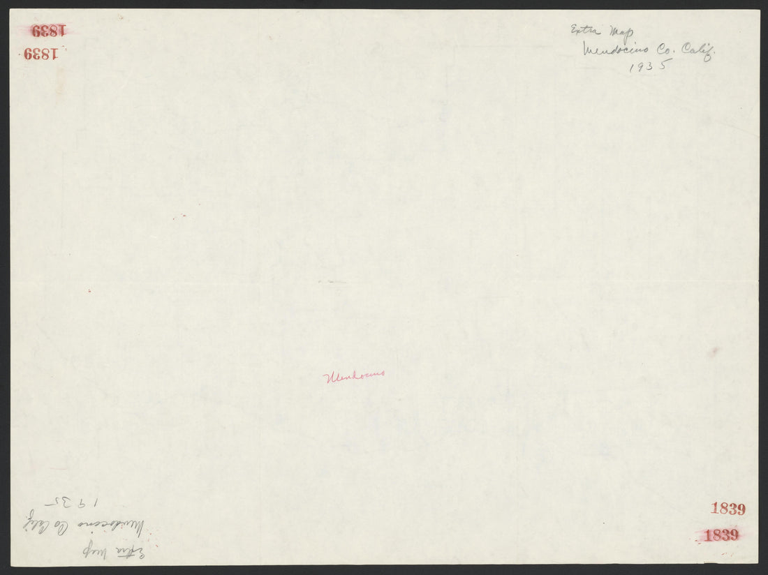 This old map of California, Mariposa County, Mendocino County, was created by in 1850