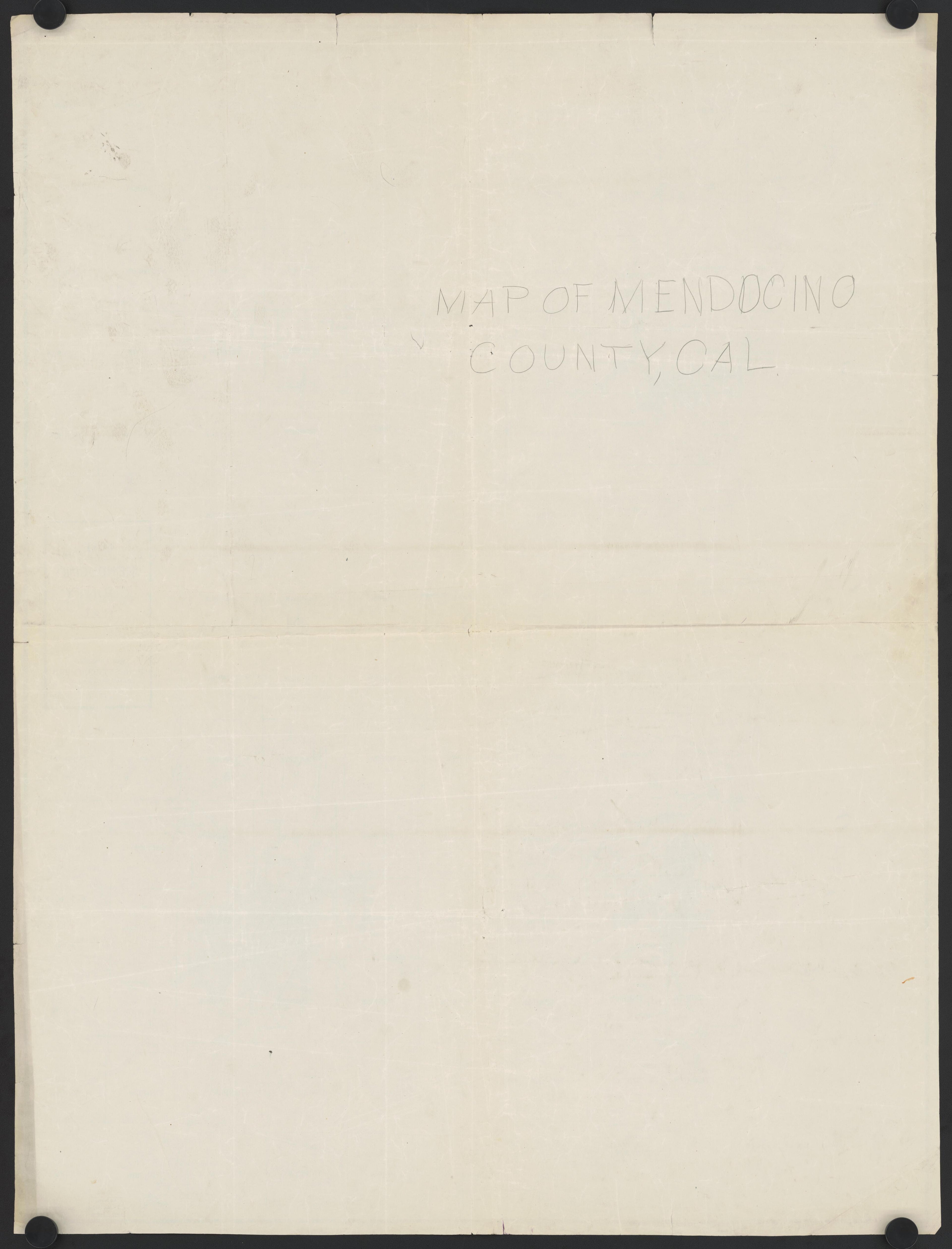 CA Drawer 163, Folder 17, Item 01 (Back) from Maps of California--counties Mariposa-Mendocino to 1937 1850 by Relic Map Company