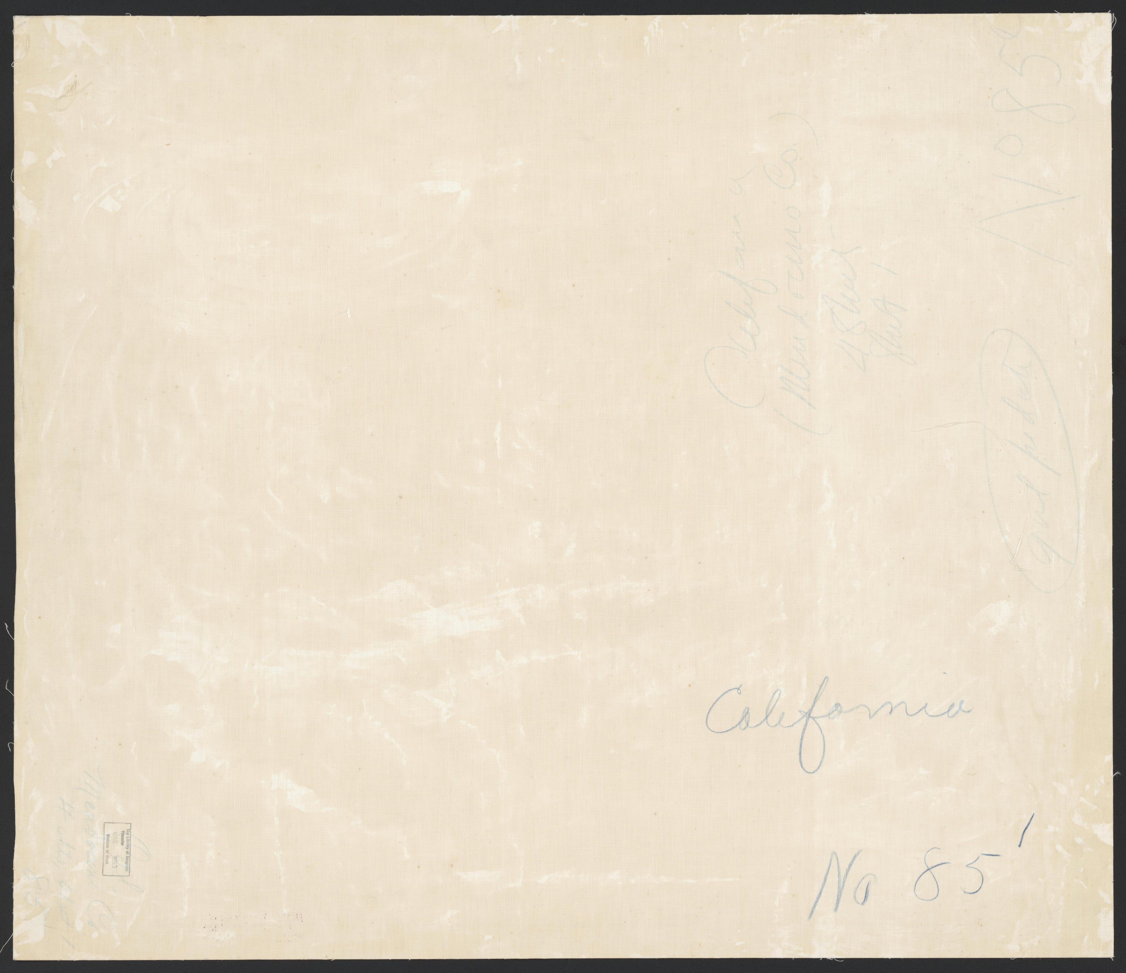 CA Drawer 163, Folder 13, Item 01 (Back) from Maps of California--counties Mariposa-Mendocino to 1937 1850 by Relic Map Company