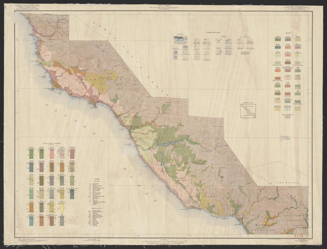 This old map of California, San Luis Obispo County, was created by in 1850