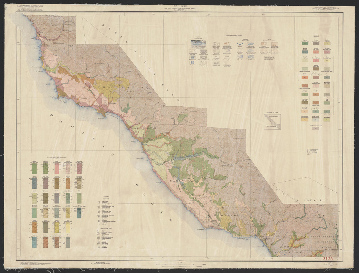 CA Drawer 190, Folder 13, Item 01 (Front) from Maps of California--counties San Luis Obispo to 1938 1850 by Relic Map Company