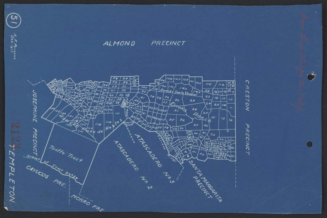 This old map of California, San Luis Obispo County, was created by in 1850