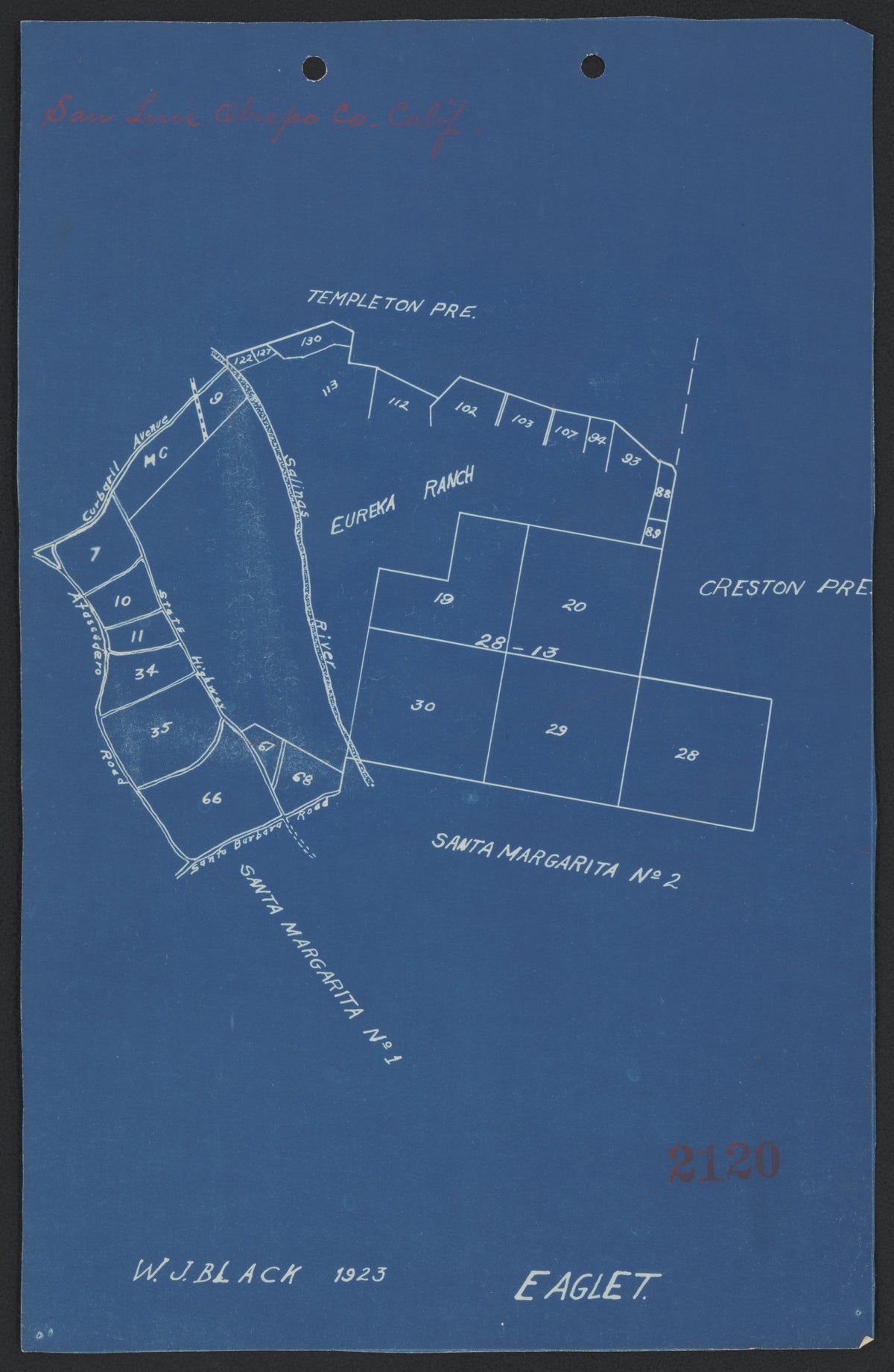 CA Drawer 190, Folder 10, Item 03 from Maps of California--counties San Luis Obispo to 1938 1850 by Relic Map Company